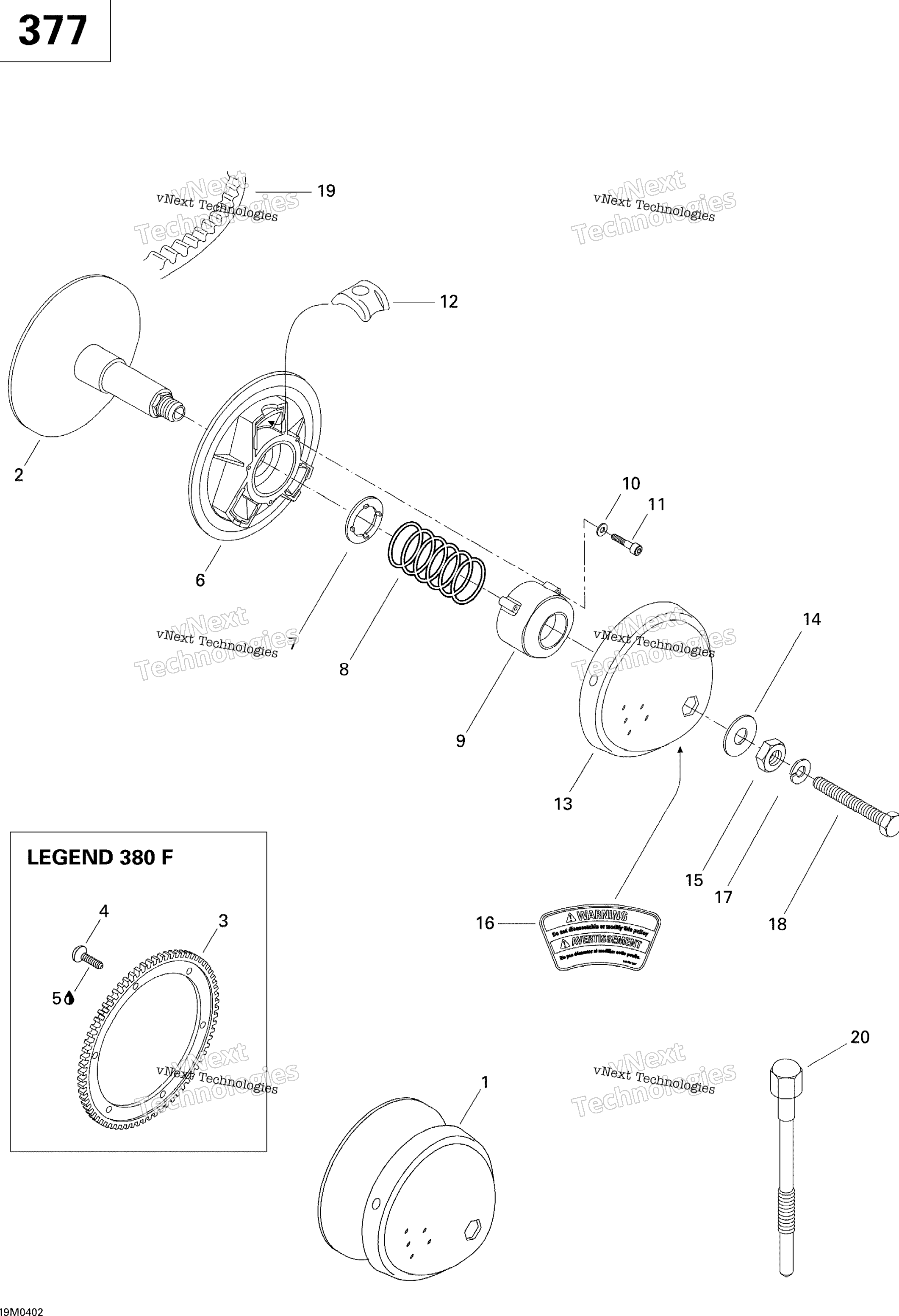 Привод Pulley (Mx Z 380F)