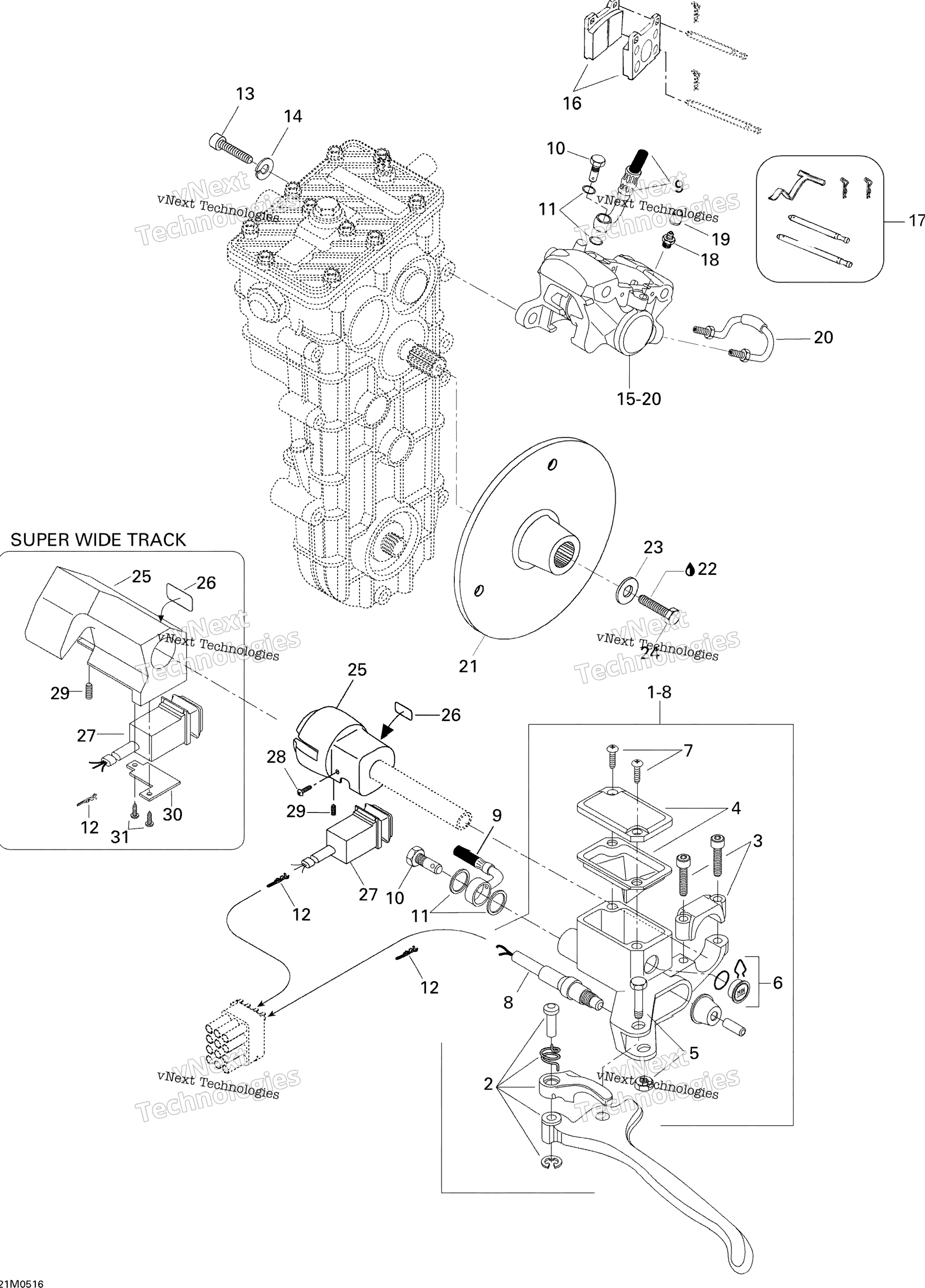 Тормоз 550F Wt