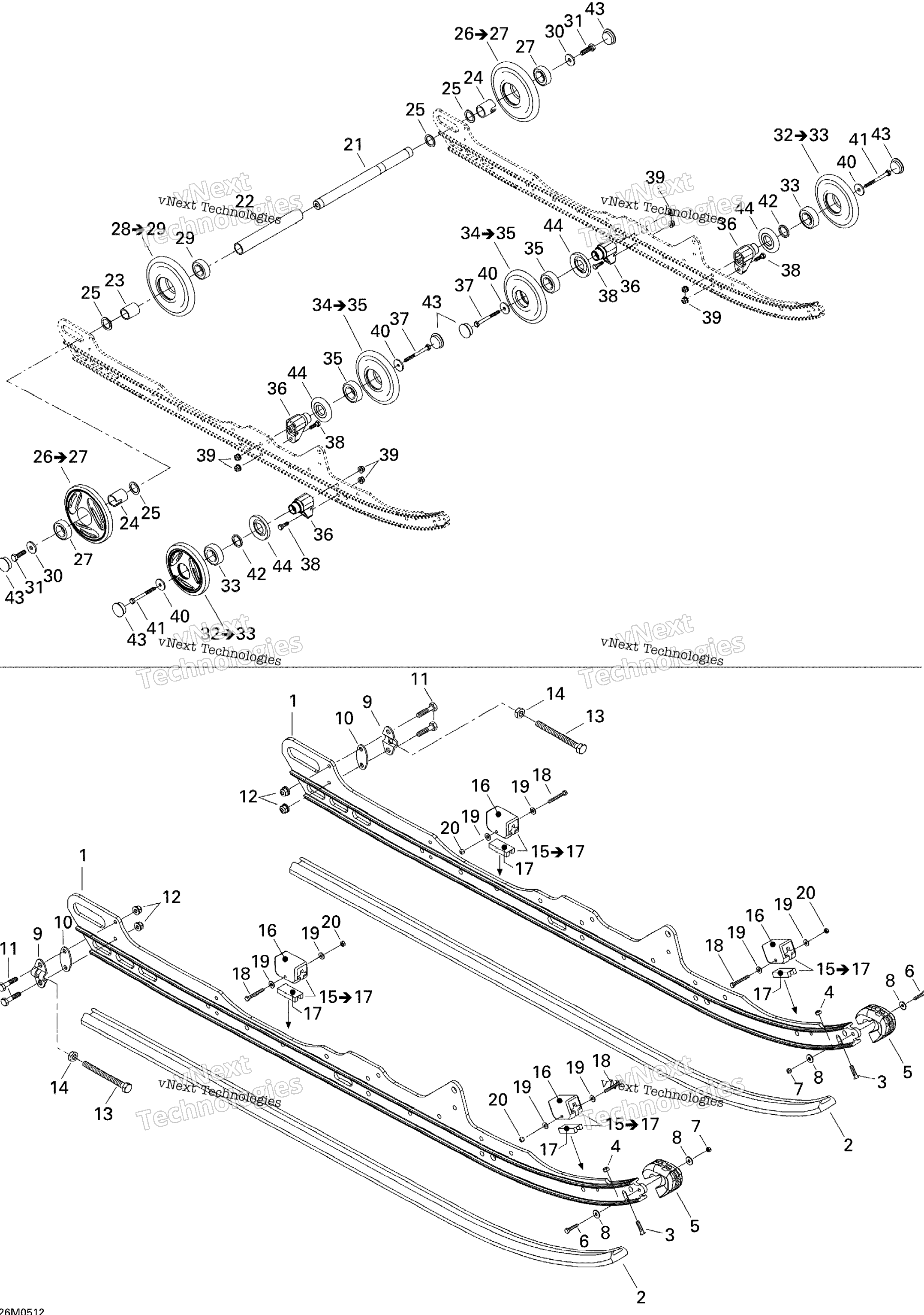 Задняя часть Suspension 600Ho