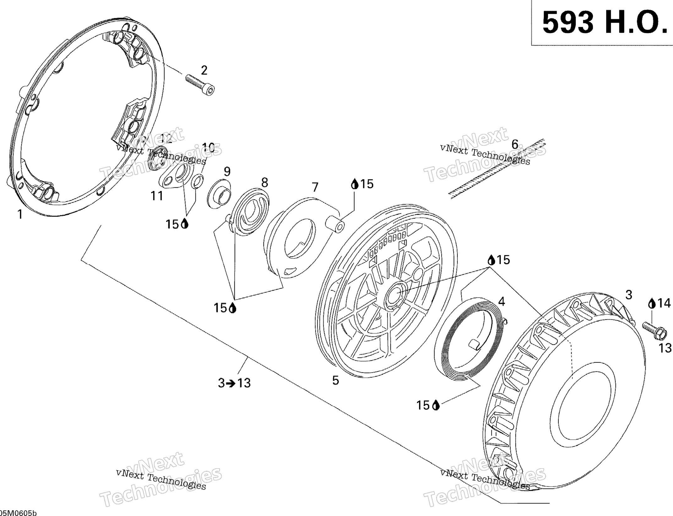 Ручной стартер Starter 593Ho