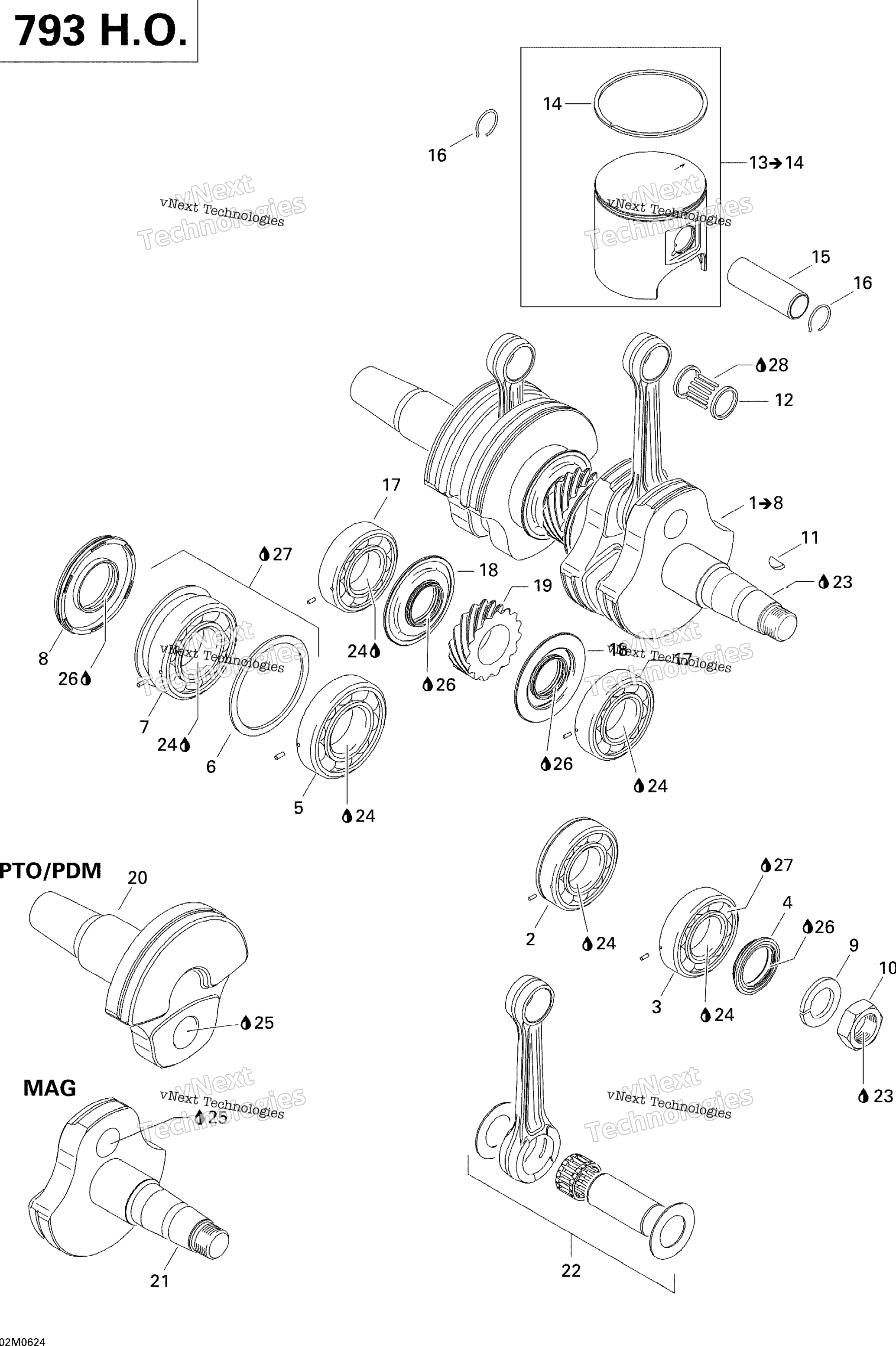 Коленчатый вал And Pistons