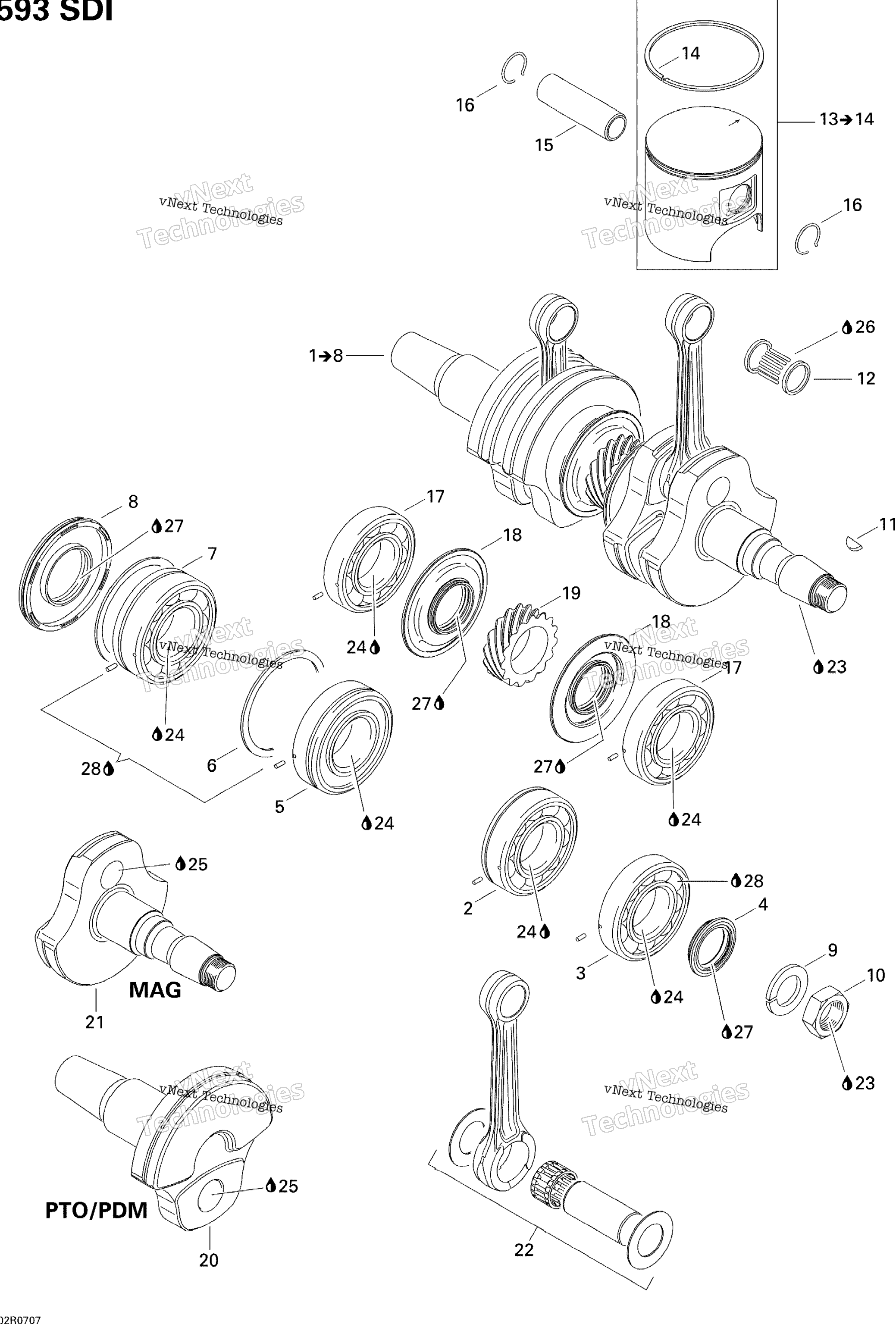 Коленчатый вал And Pistons