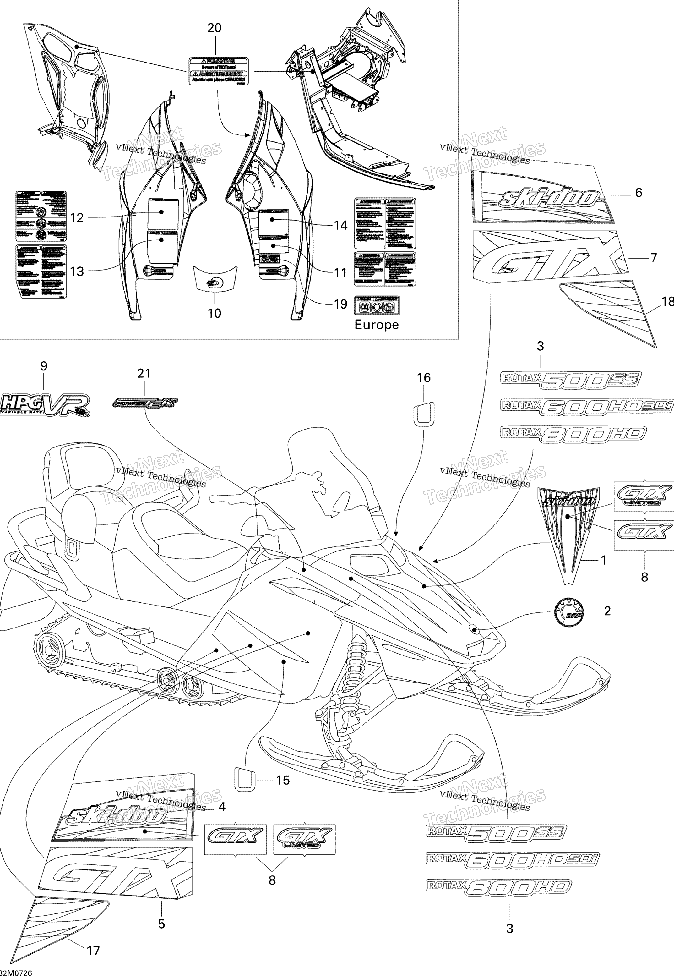 Наклейки Sport 600 Ho Sdi