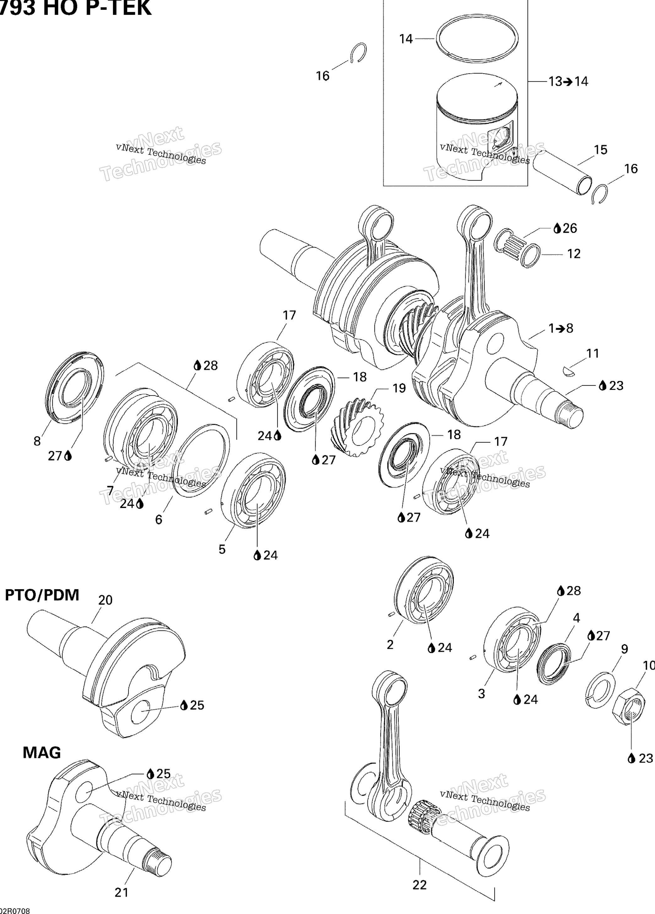 Коленчатый вал And Pistons