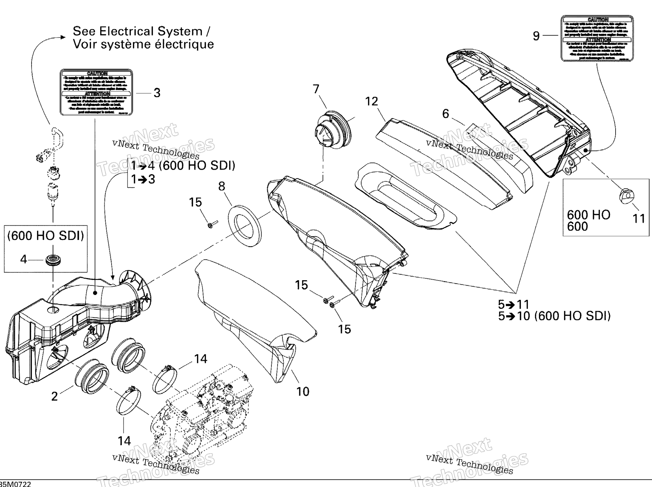 Воздушный впуск System 600 Ho Sdi