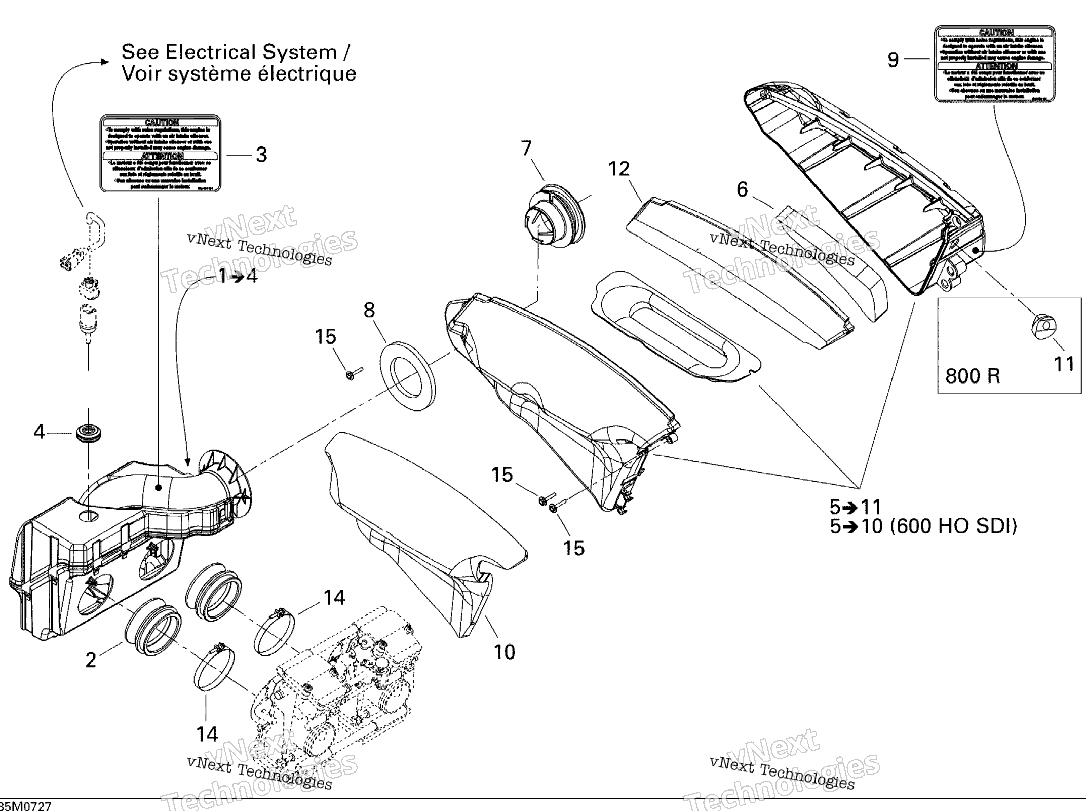 Воздушный впуск System 600Ho Sdi
