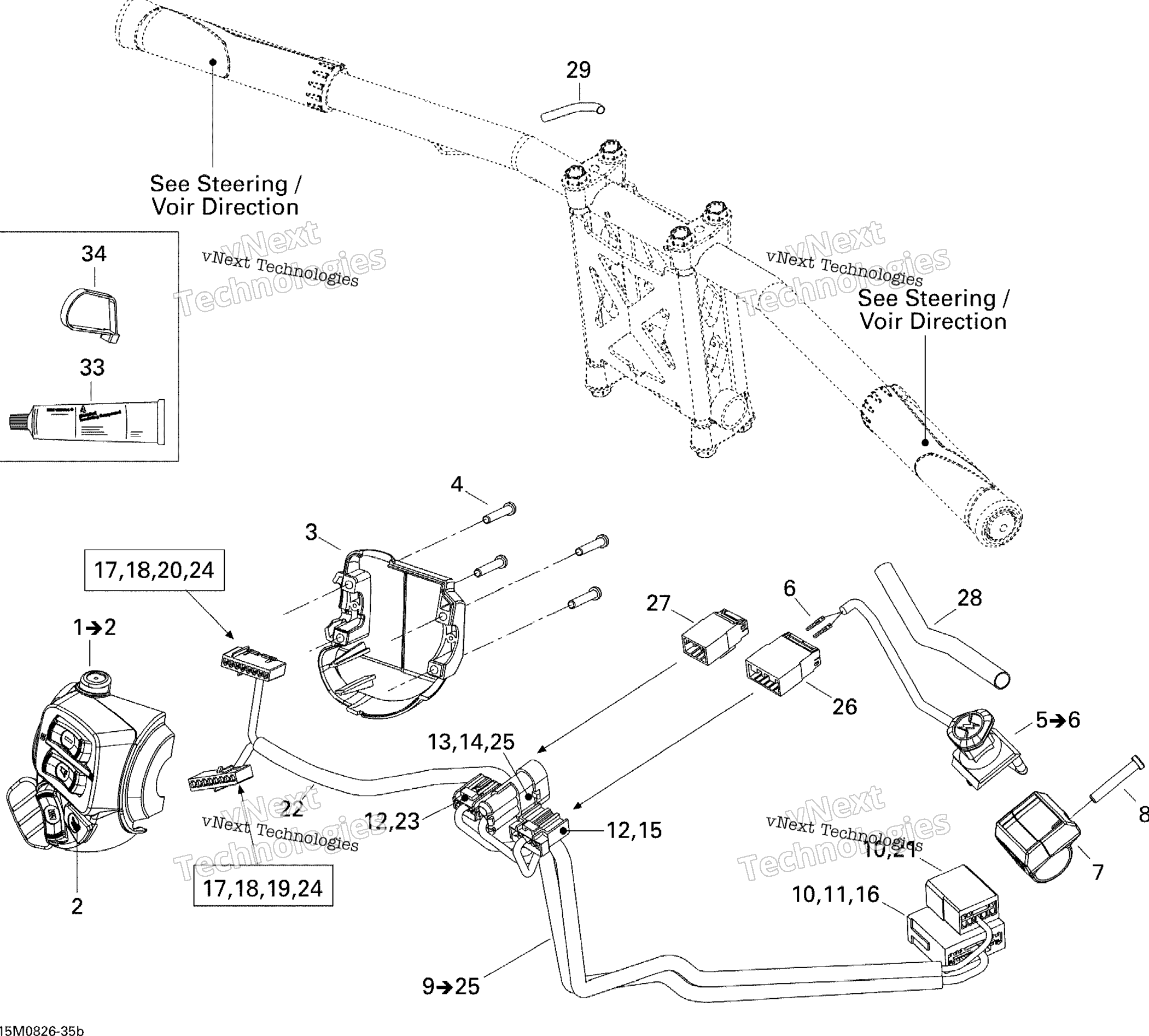 Рулевое управление Wiring Harness 600Ho Sdi