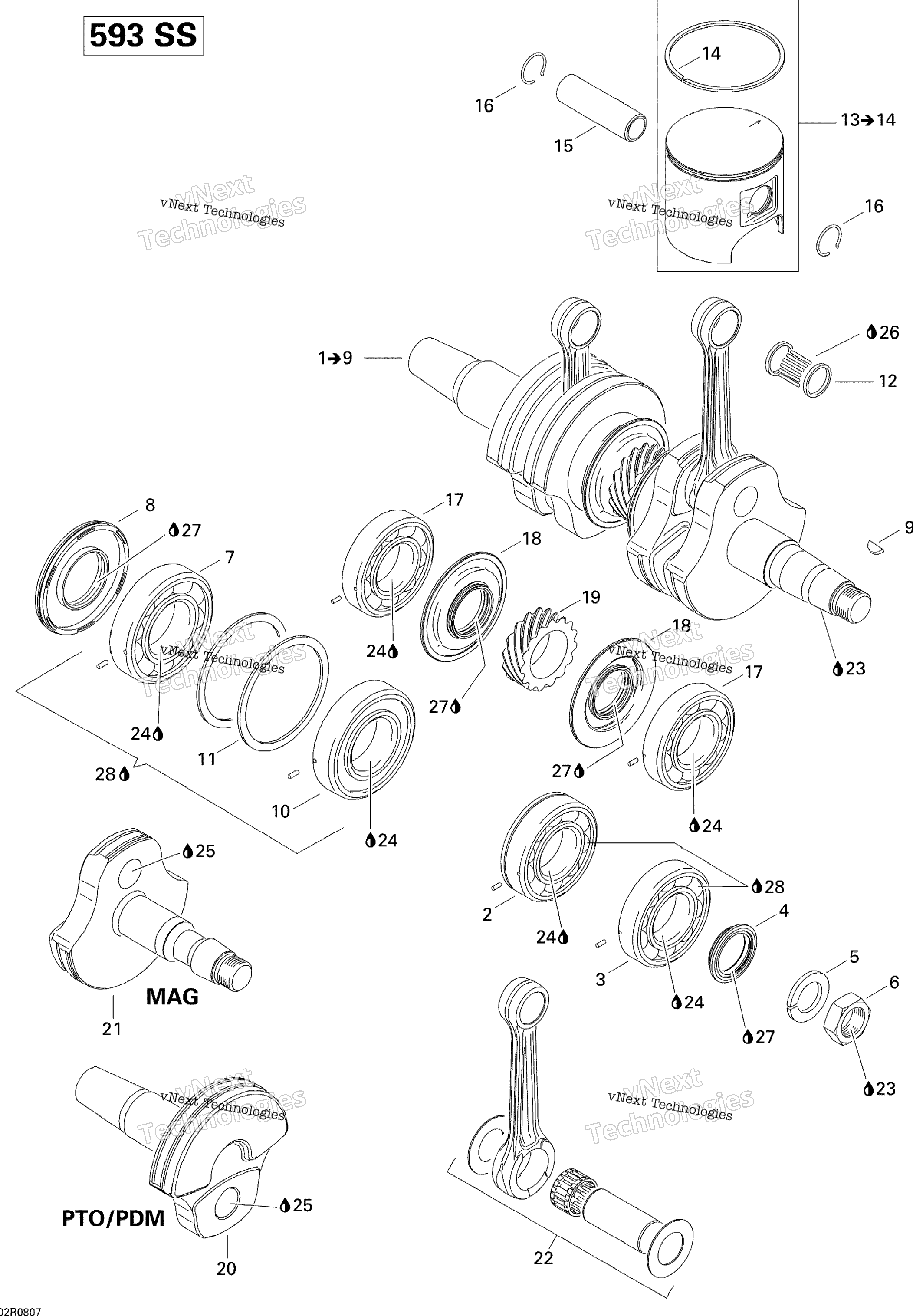 Коленчатый вал And Pistons