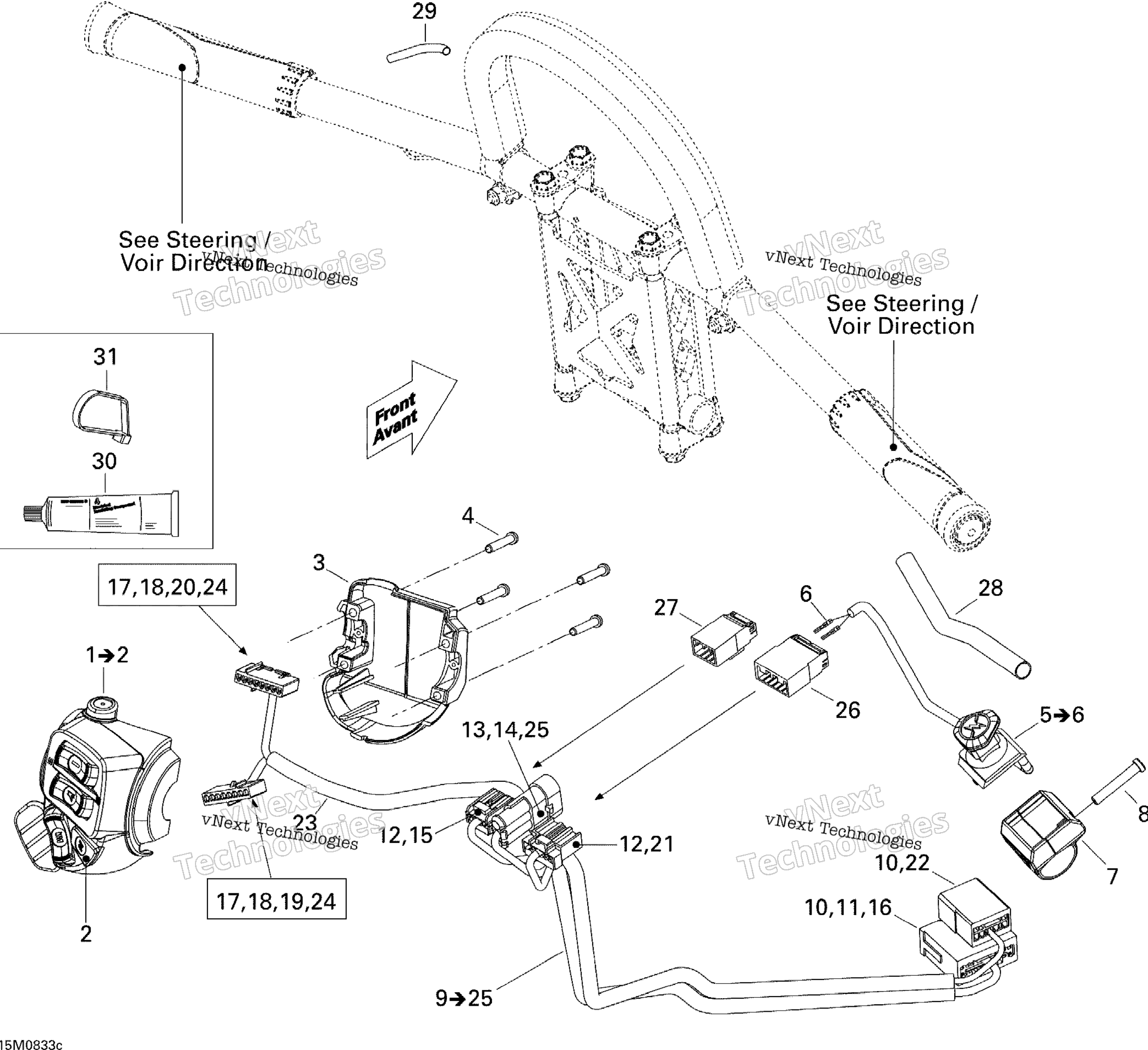 Рулевое управление Wiring Harness 600Ho Sdi, Renegade