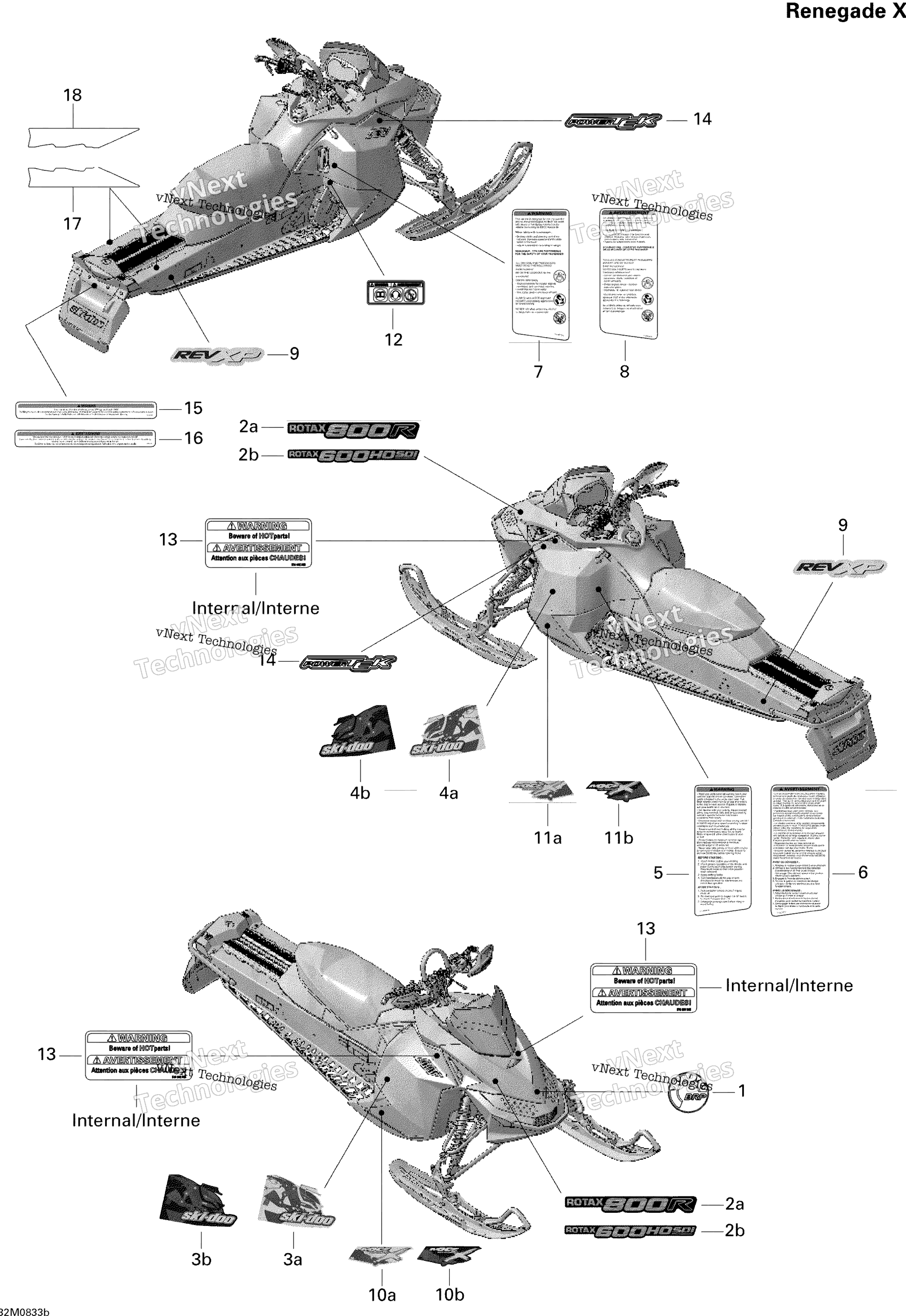 Наклейки 800R Ren X