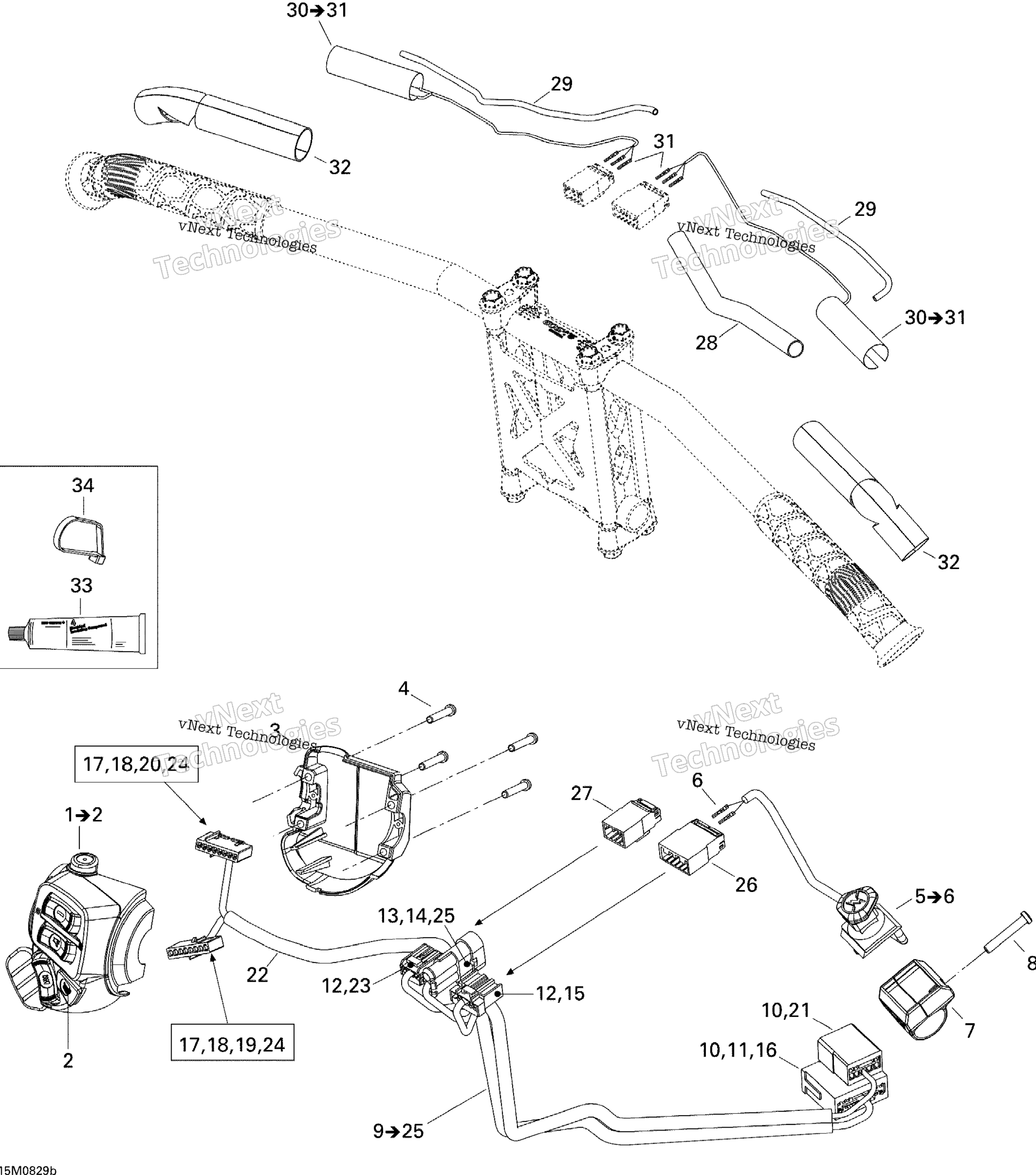 Рулевое управление Wiring Harness 600Ho Sdi