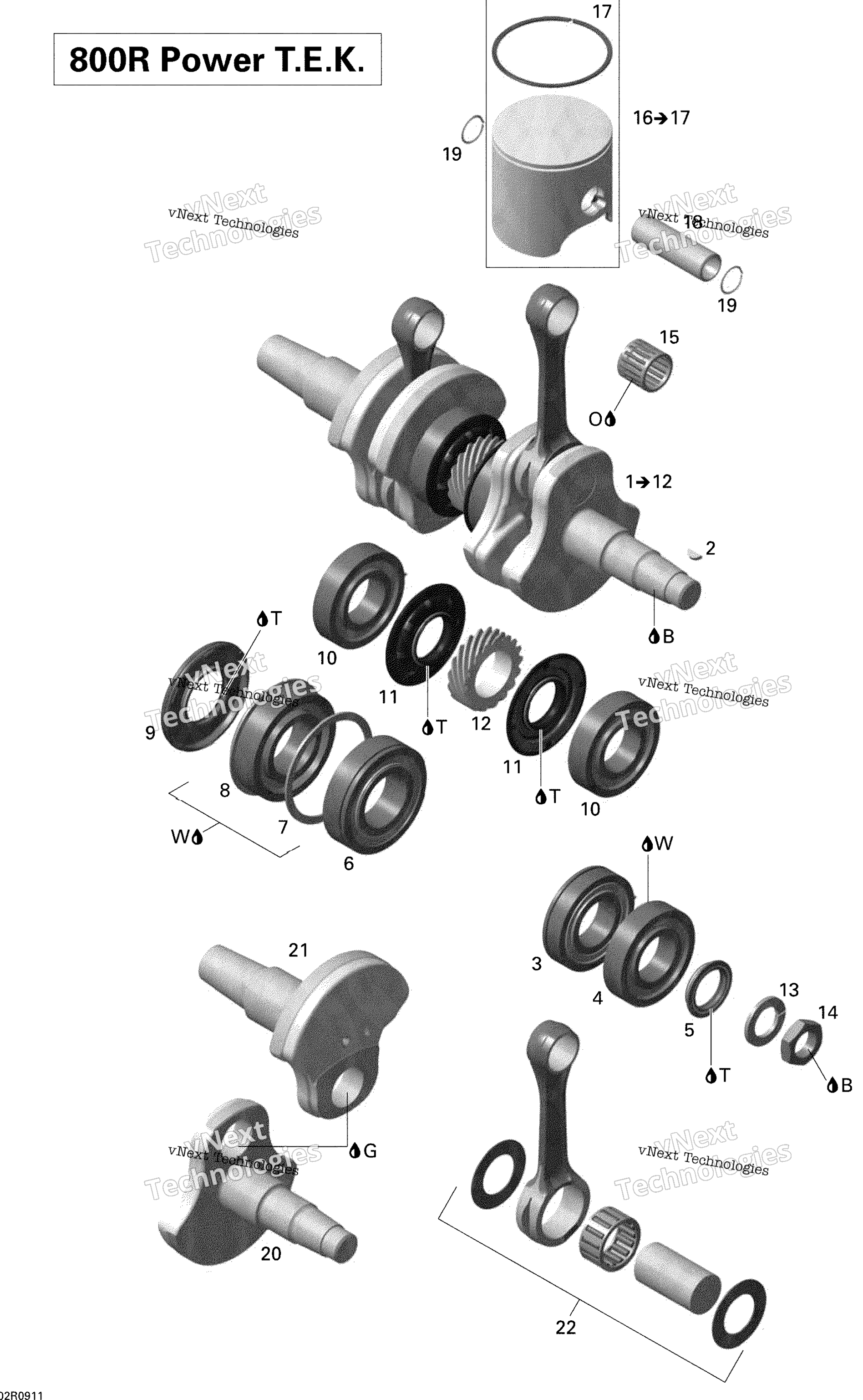 Коленчатый вал And Pistons