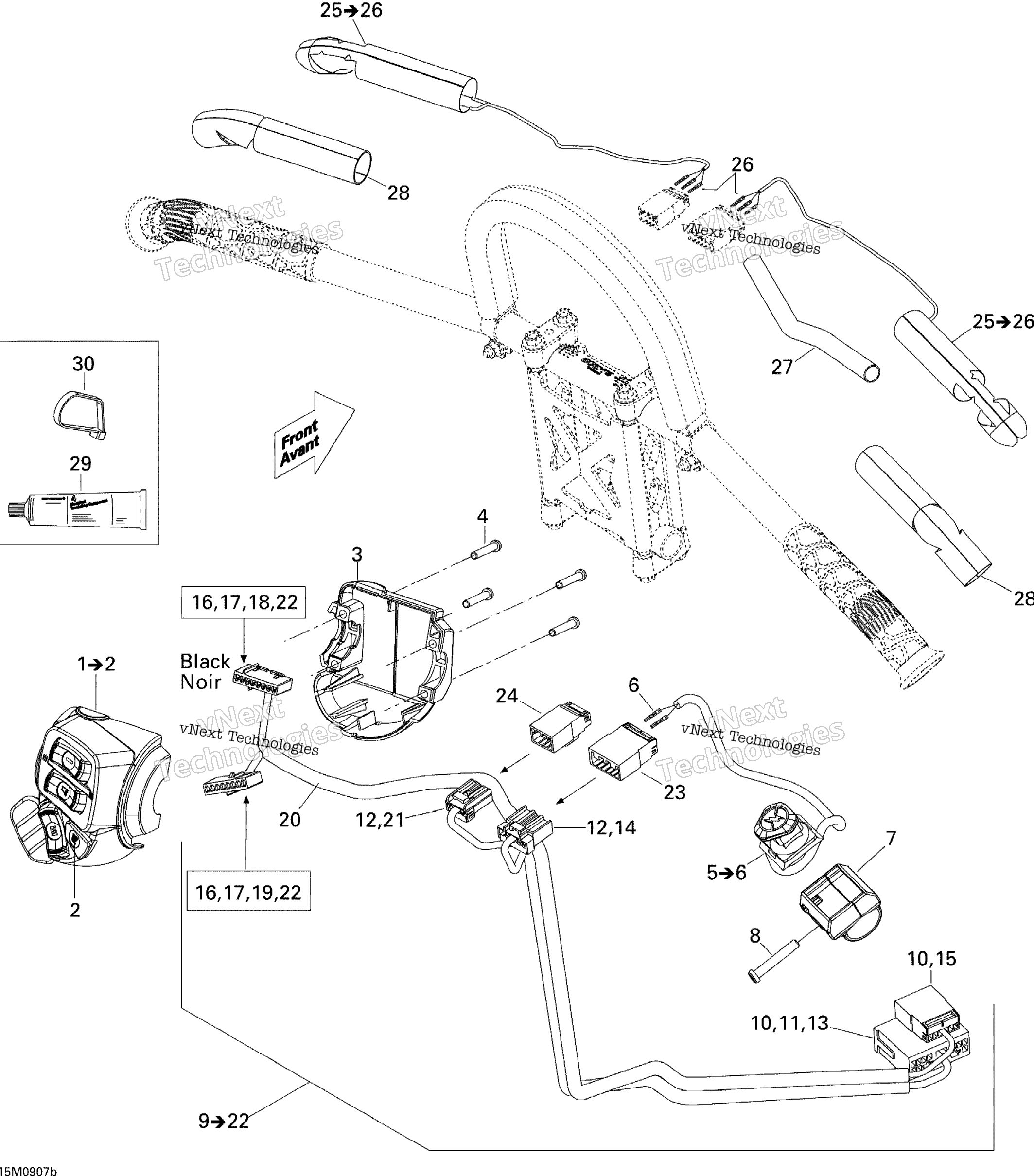 Рулевое управление Wiring Harness 800R Renegade X