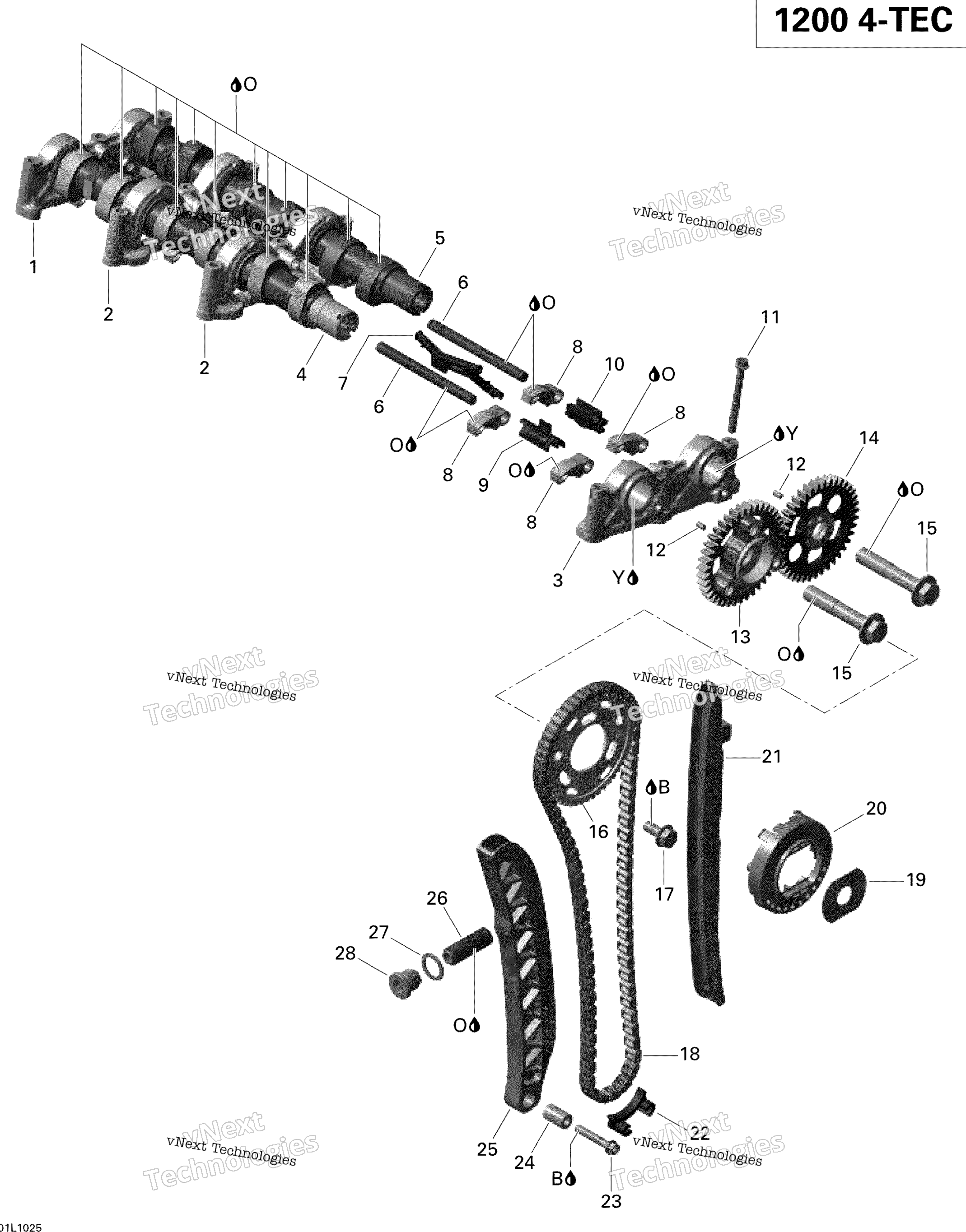 Camshaft и Timing цепь