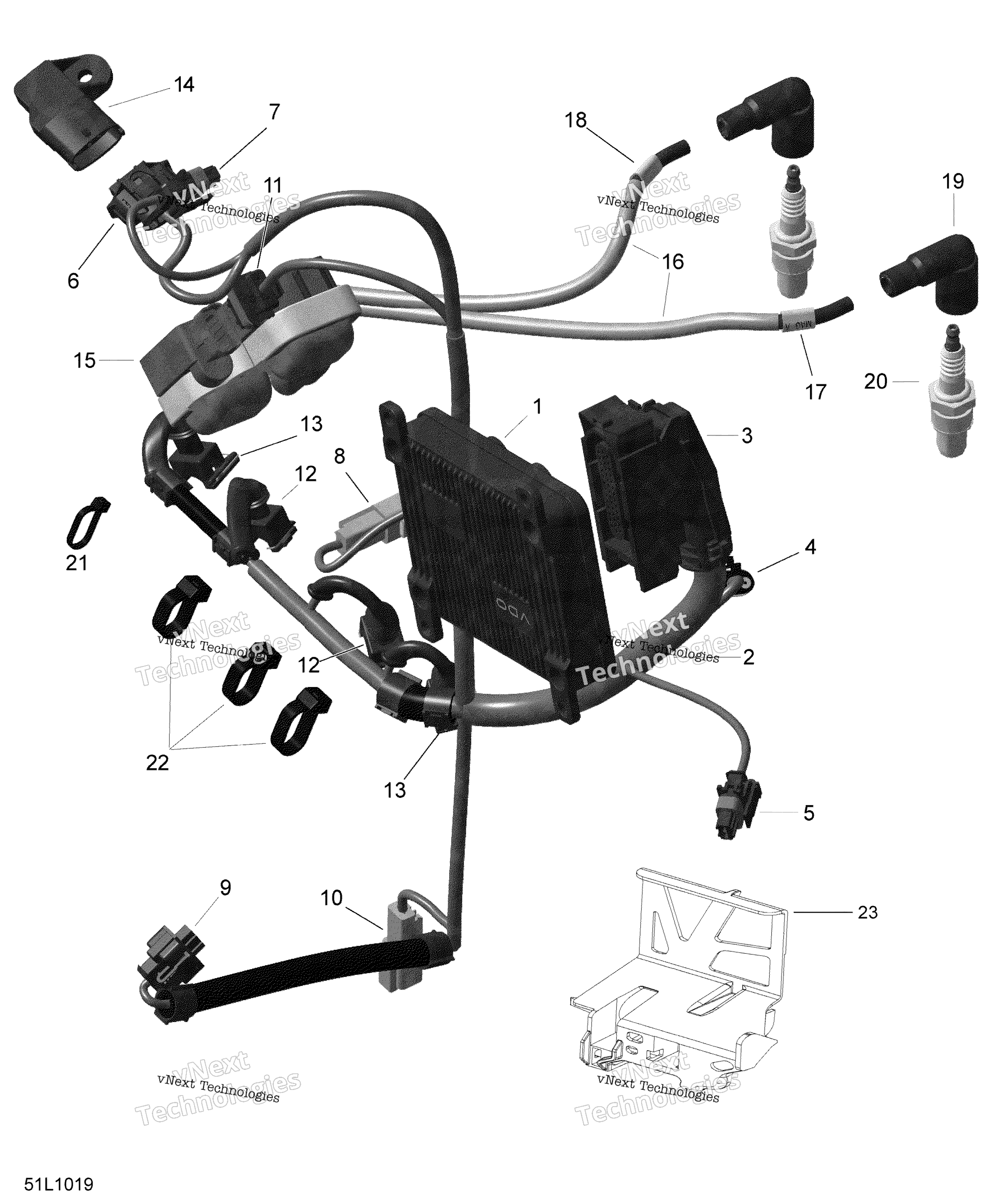 Двигатель Harness And Electronic Module