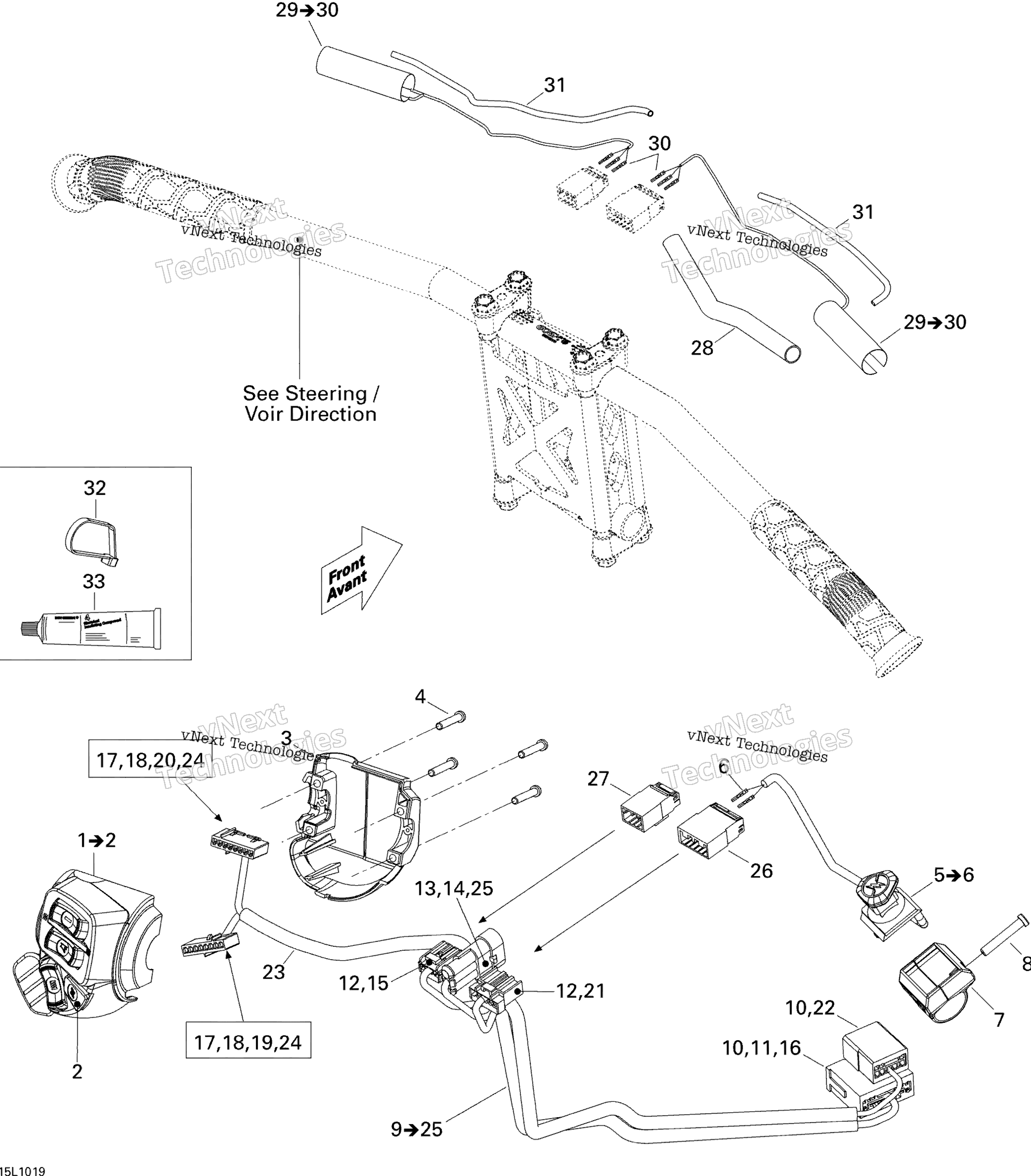 Рулевое управление Wiring Harness