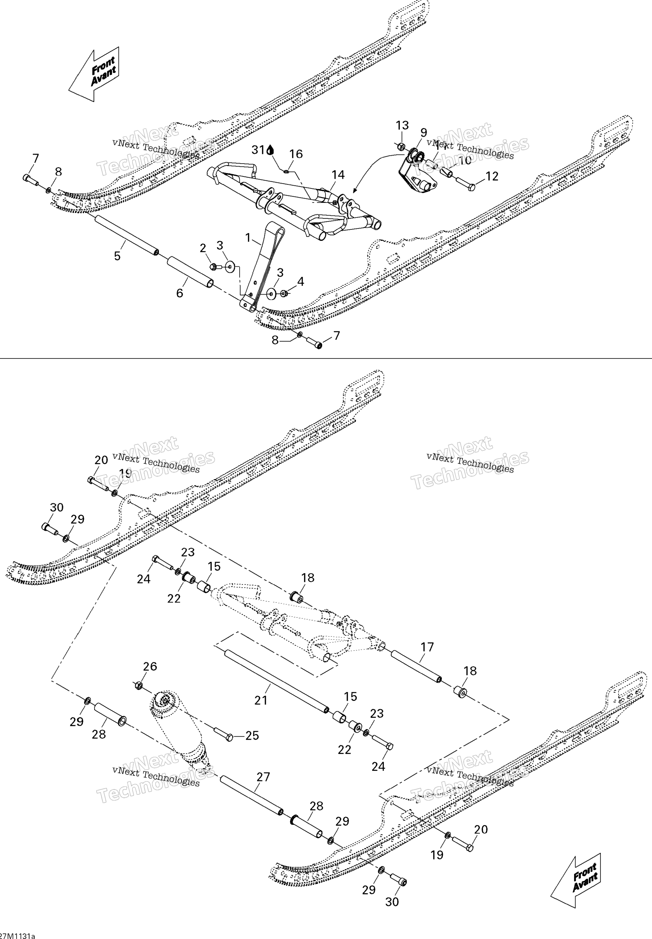 Передняя часть Arm 137"