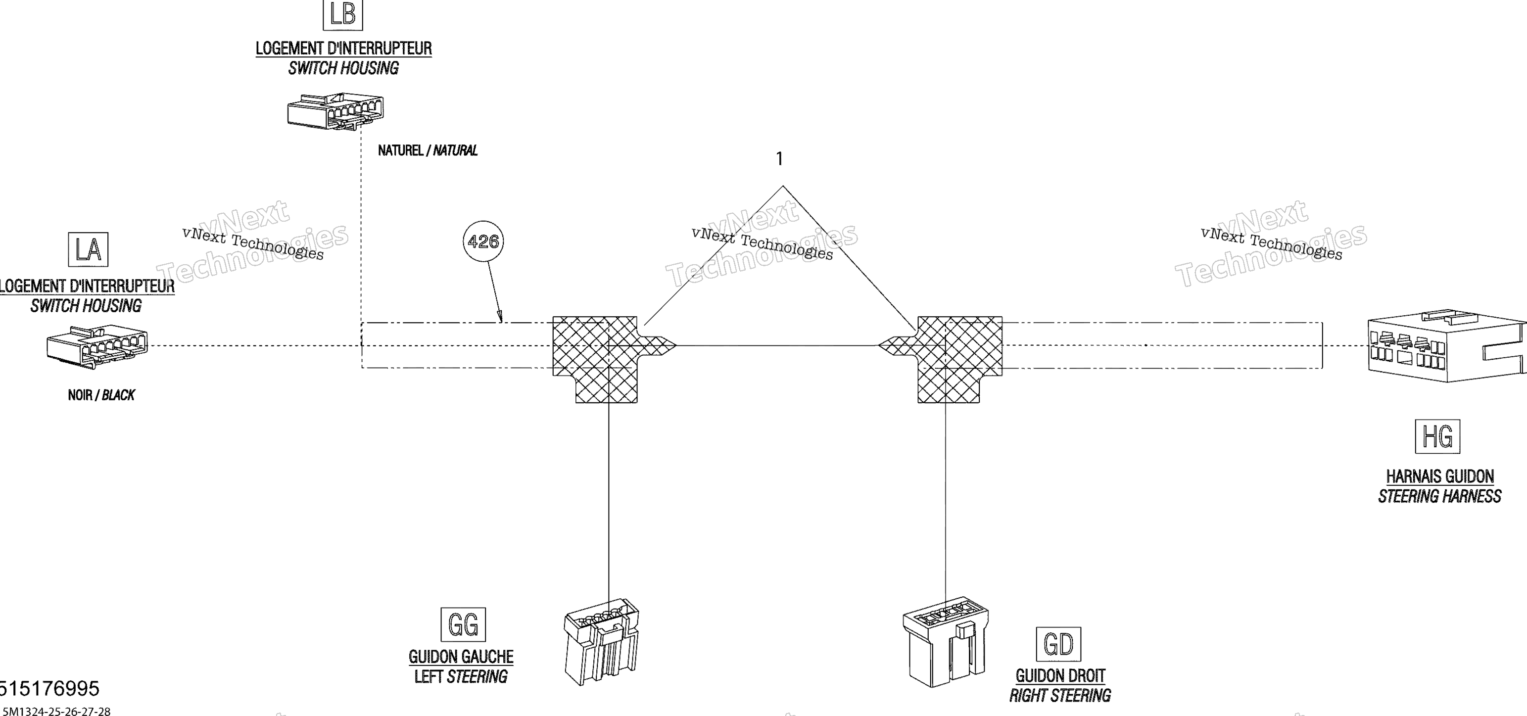 Рулевое управление Wiring Harness , Steering
