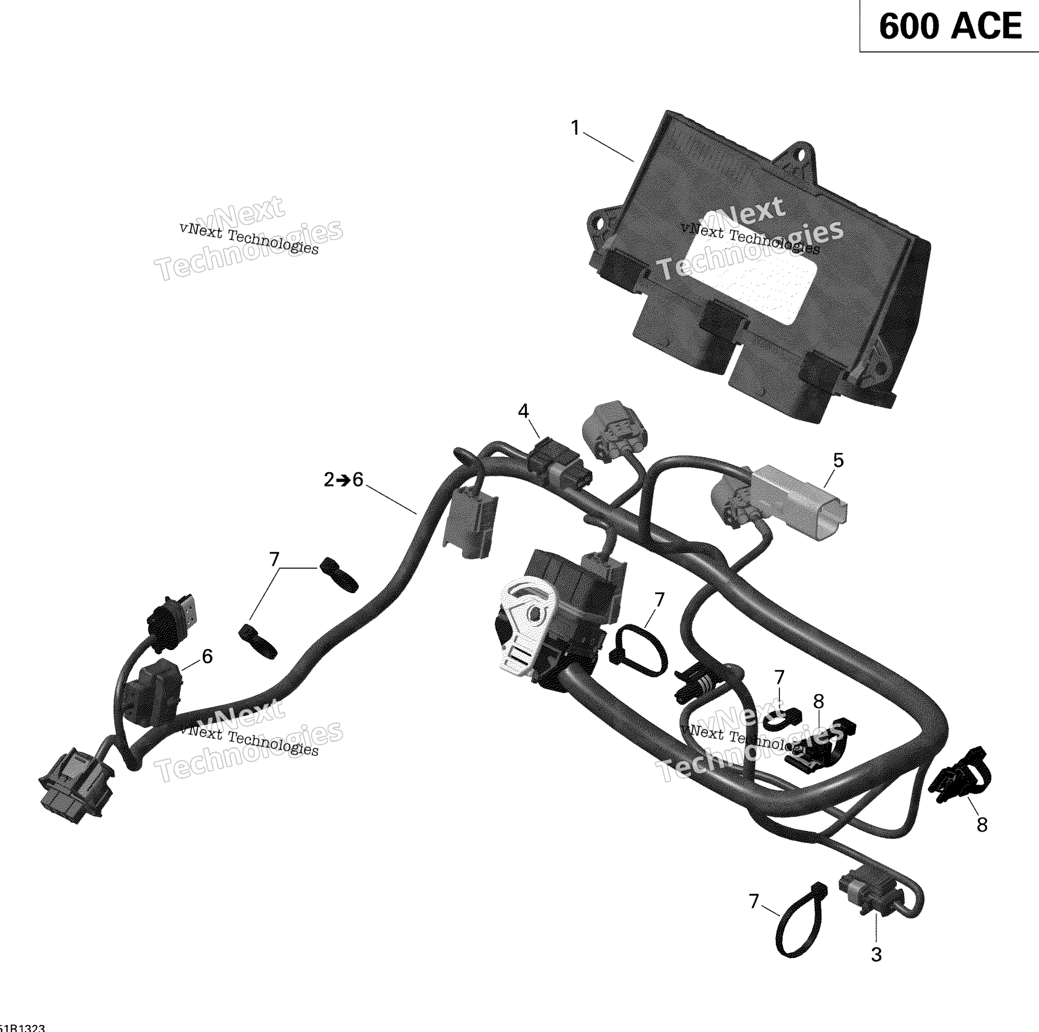 Двигатель Harness And Electronic Module