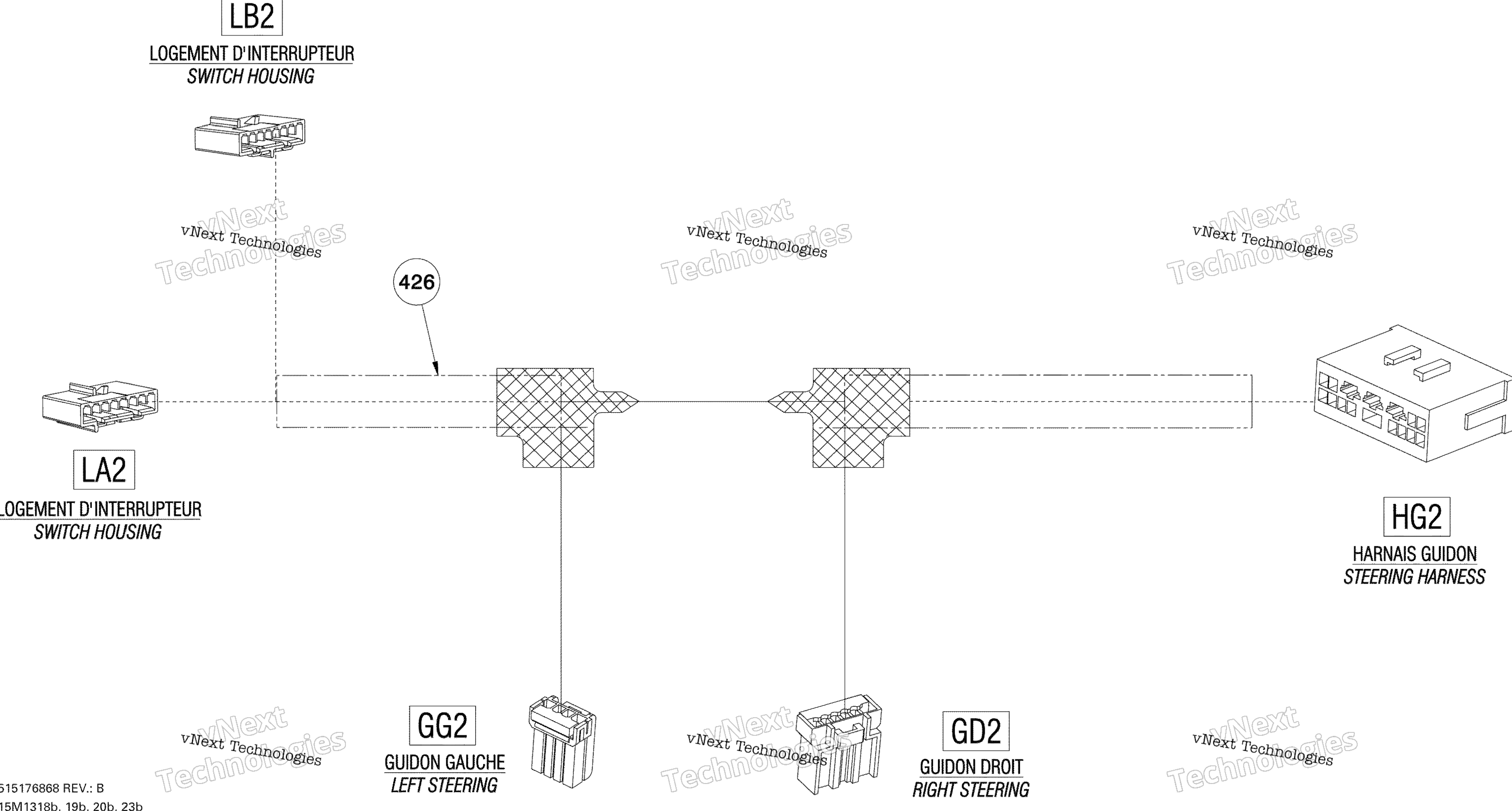 Рулевое управление Wiring Harness , X