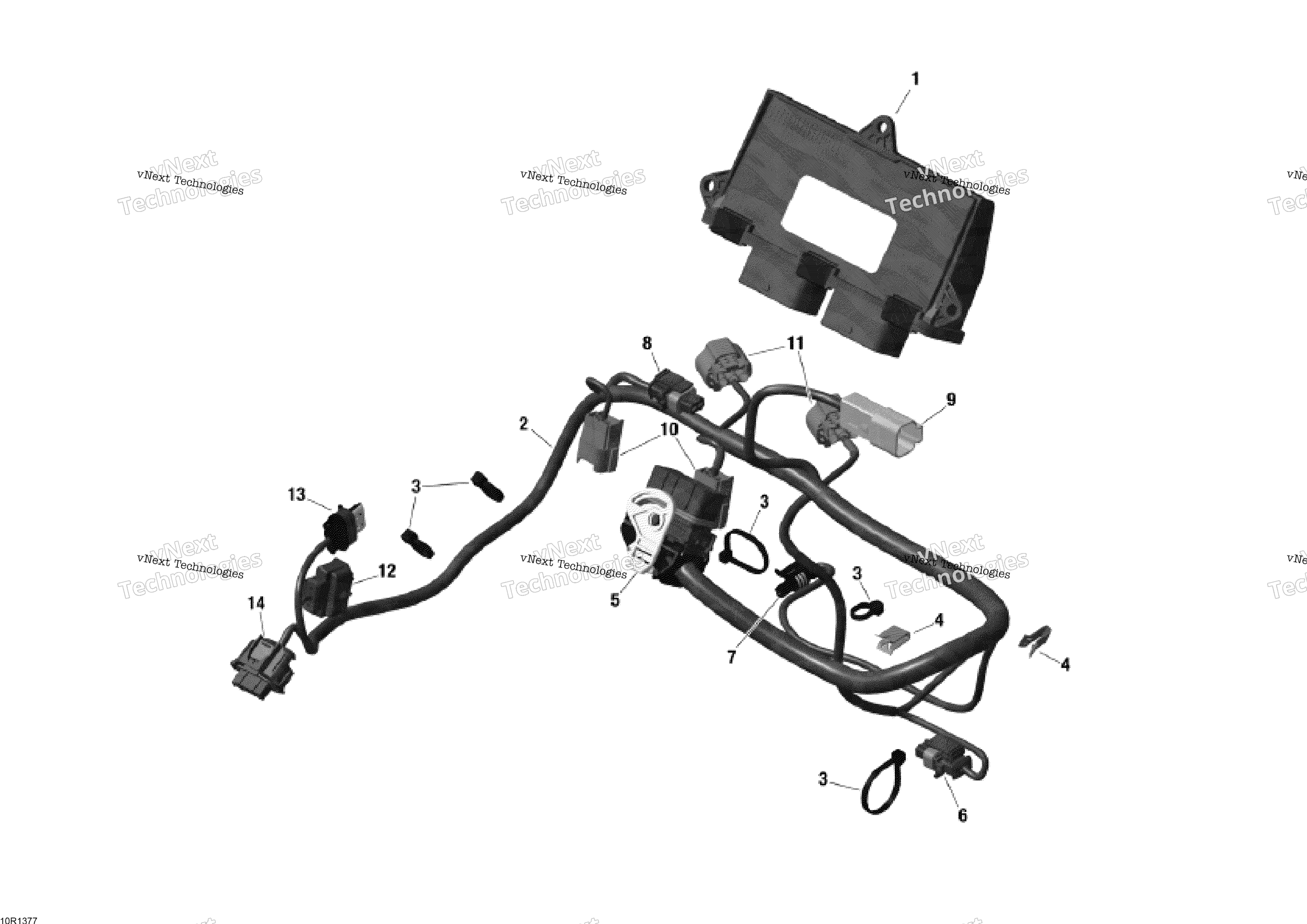 Двигатель Harness And Electronic Module