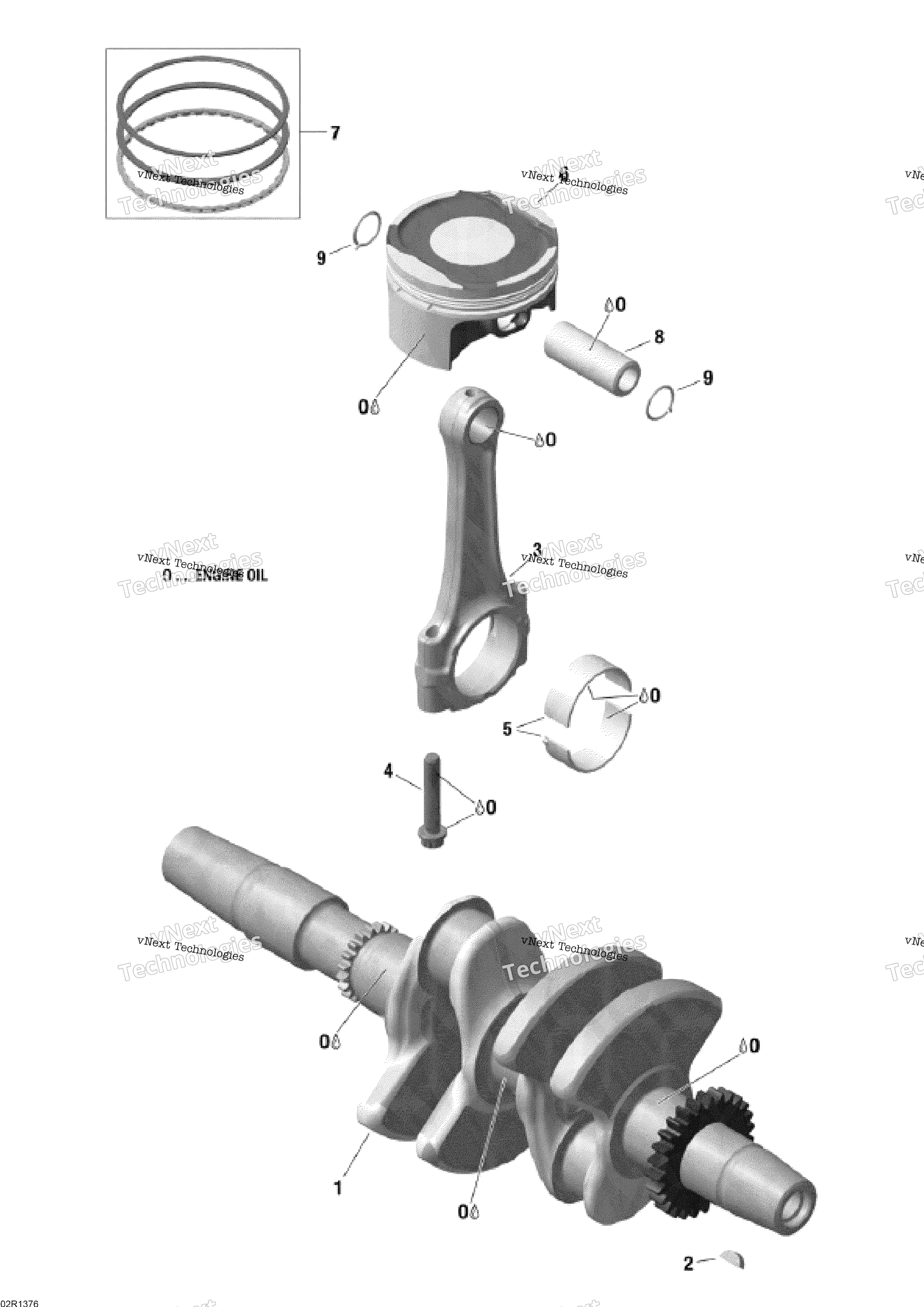 Коленчатый вал And Pistons