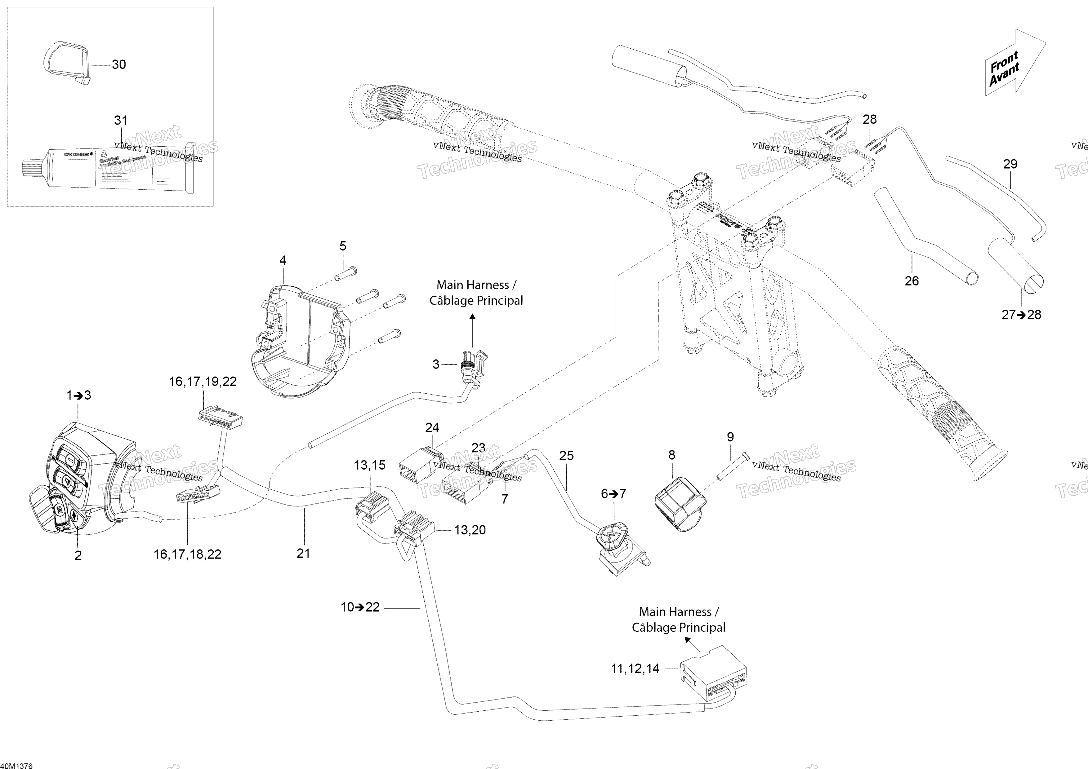 Рулевое управление Wiring Harness