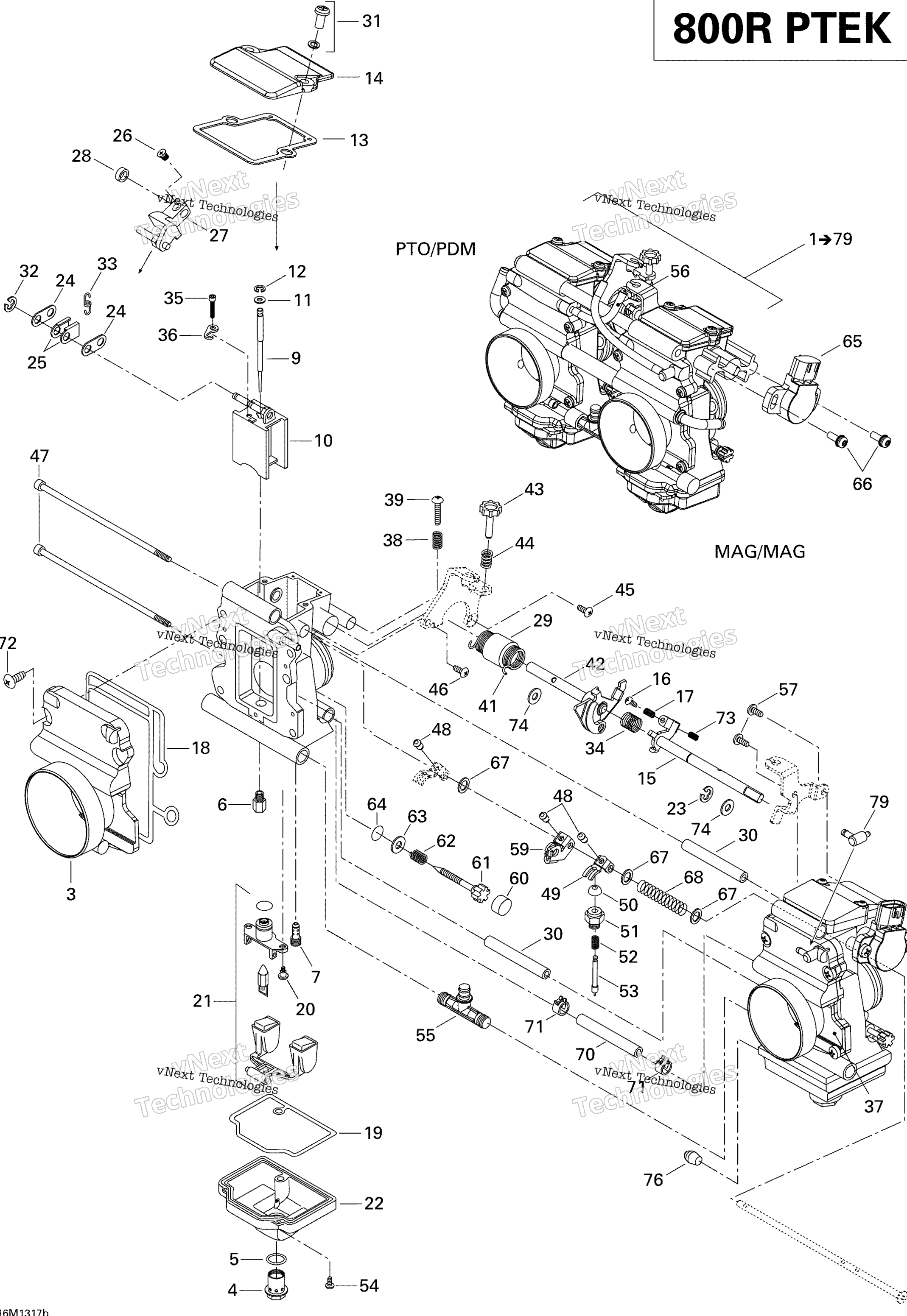 Карбюратор 800Rptek