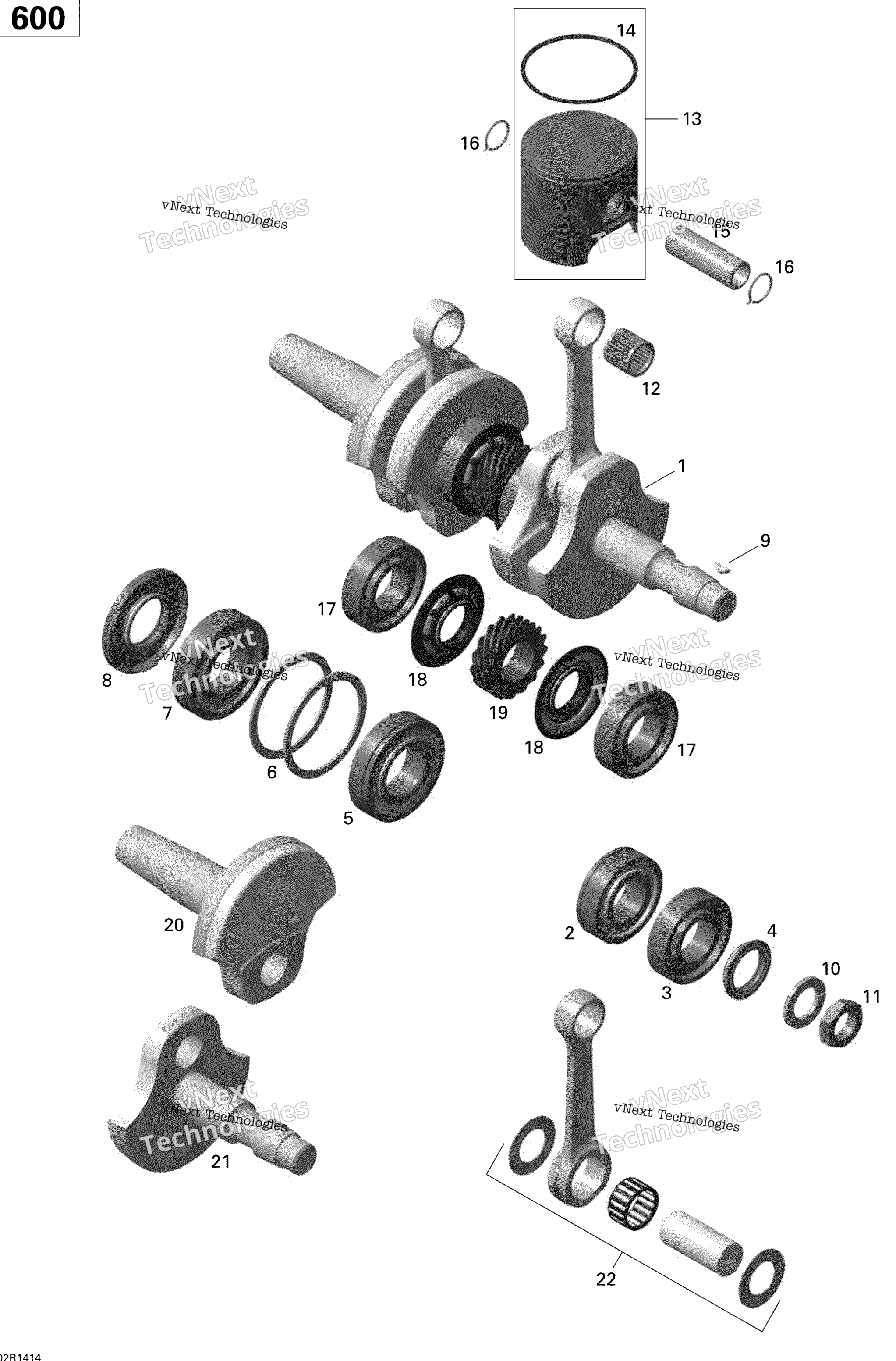 Коленчатый вал And Pistons