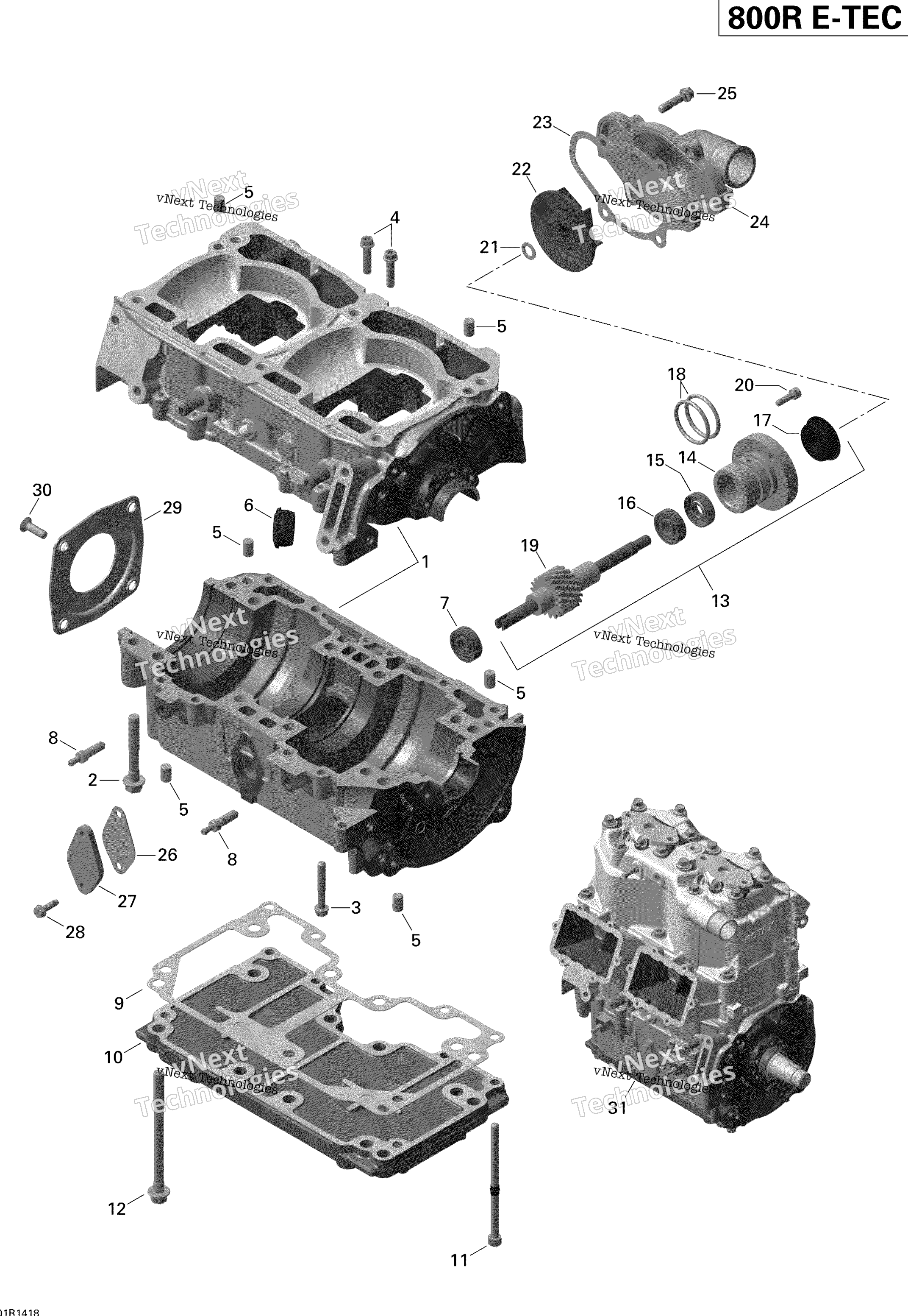 Картер And Water Pump _1_2