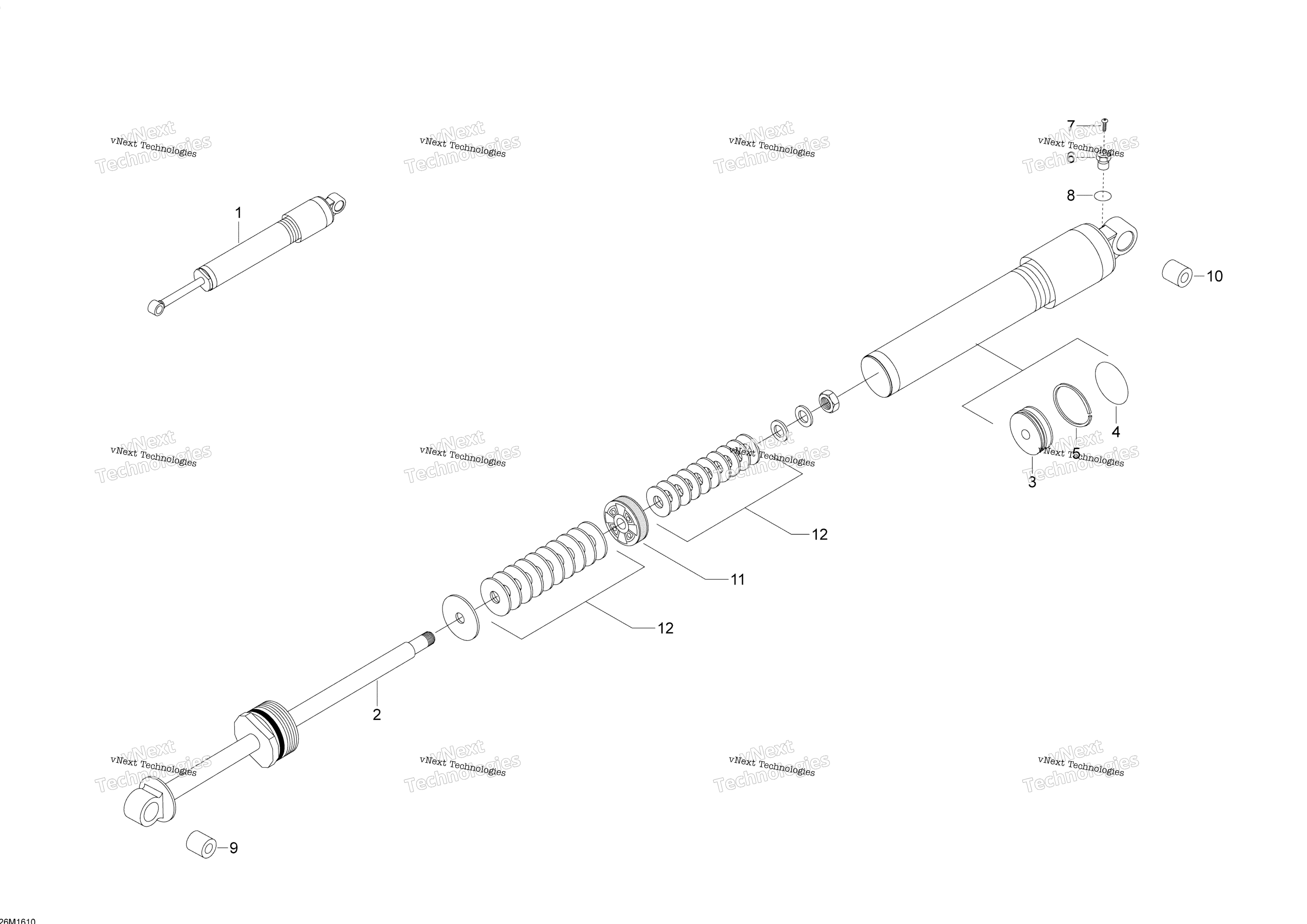 Передняя часть Shocks - 800 E-Tec