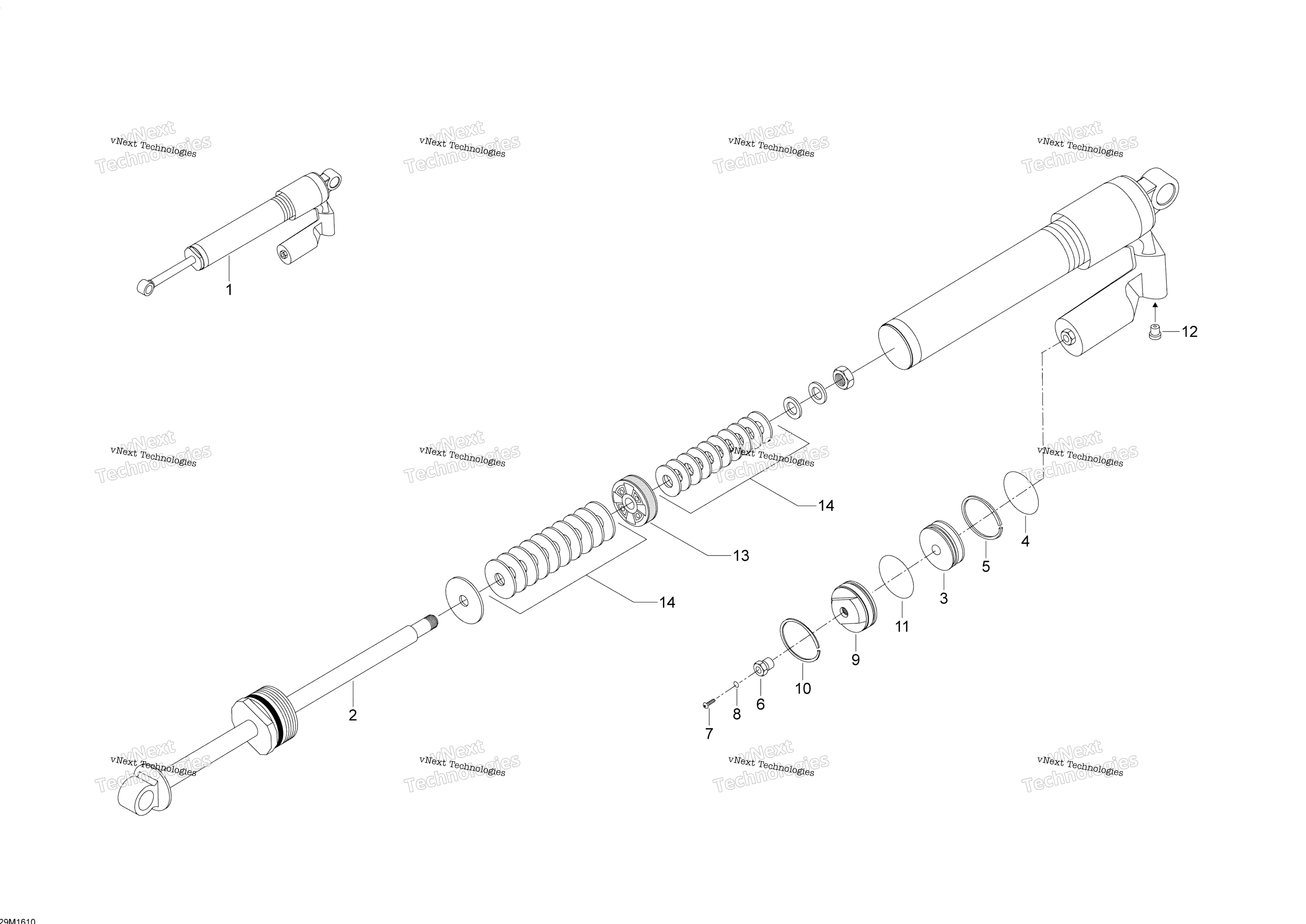 Задняя часть Shocks - 800 E-Tec