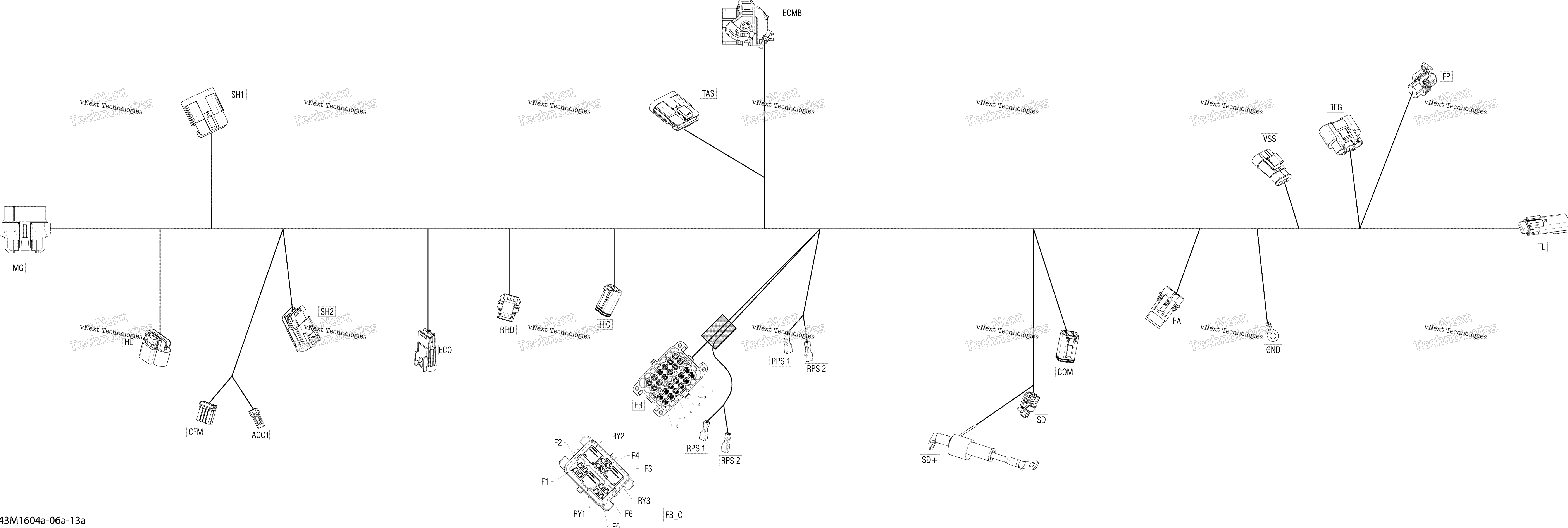 Электрооборудование Harness - Package Sport