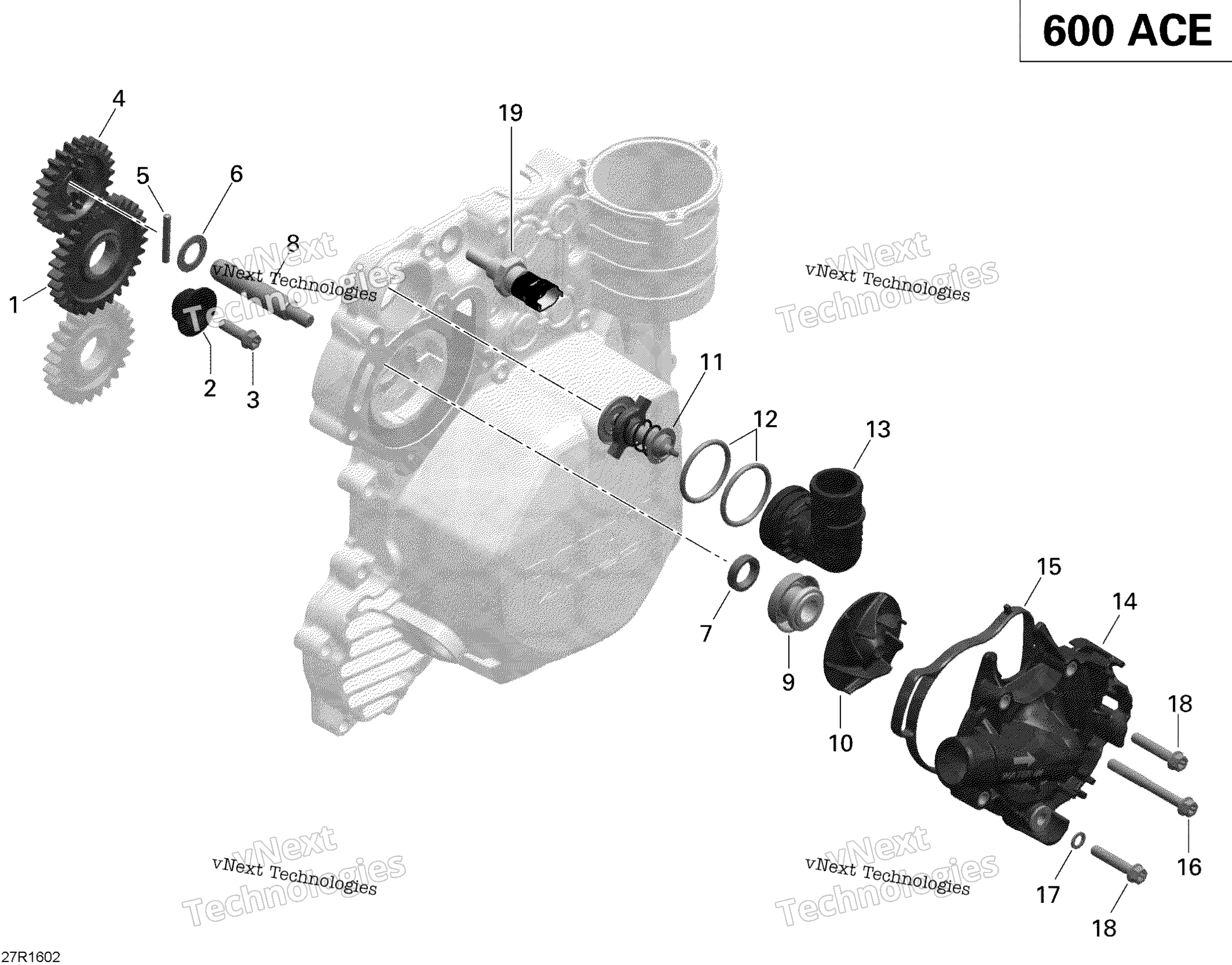 Двигатель Cooling - 600 Ace