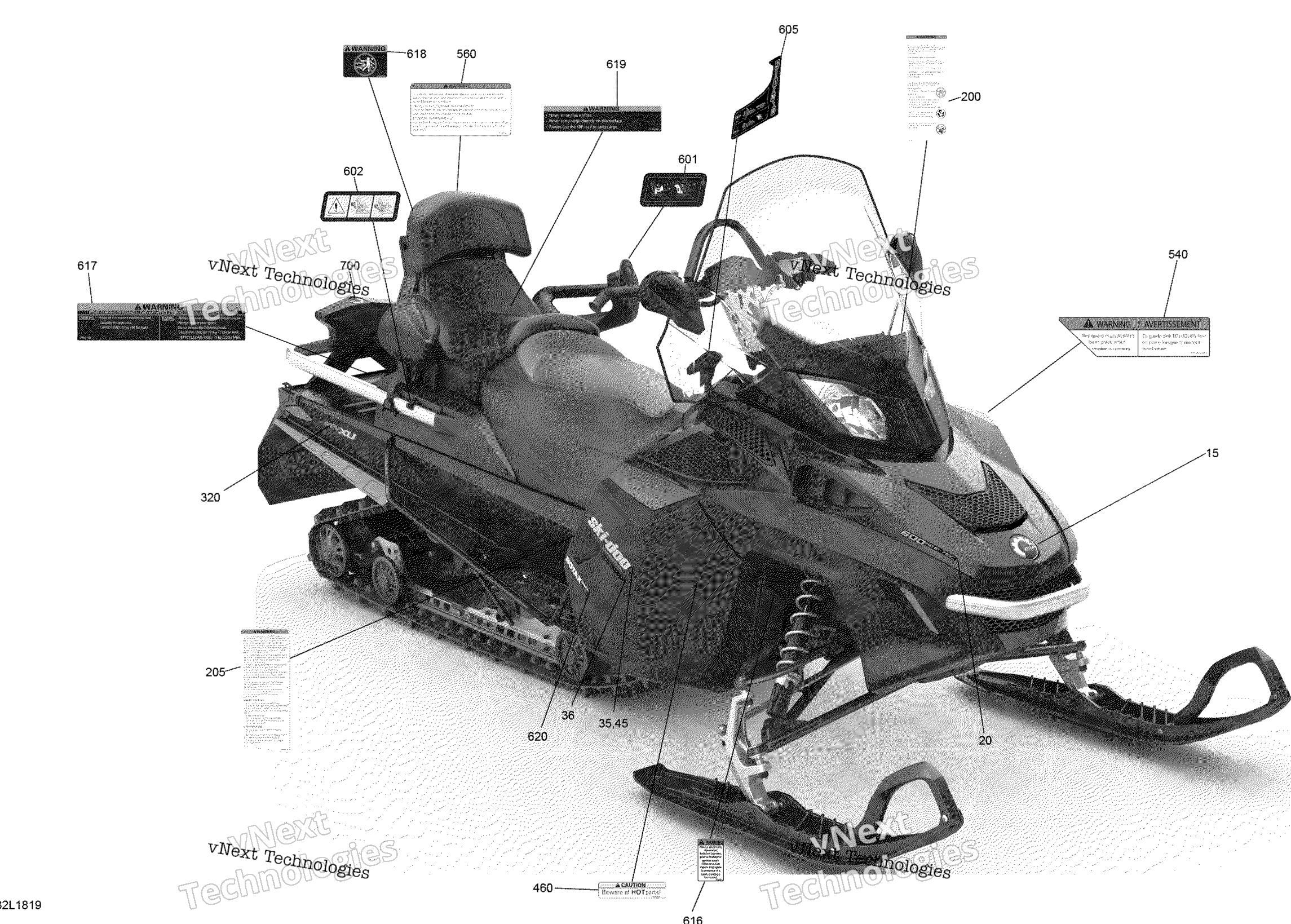 Наклейки Expedition - Le, Se - 600Ho E-Tec