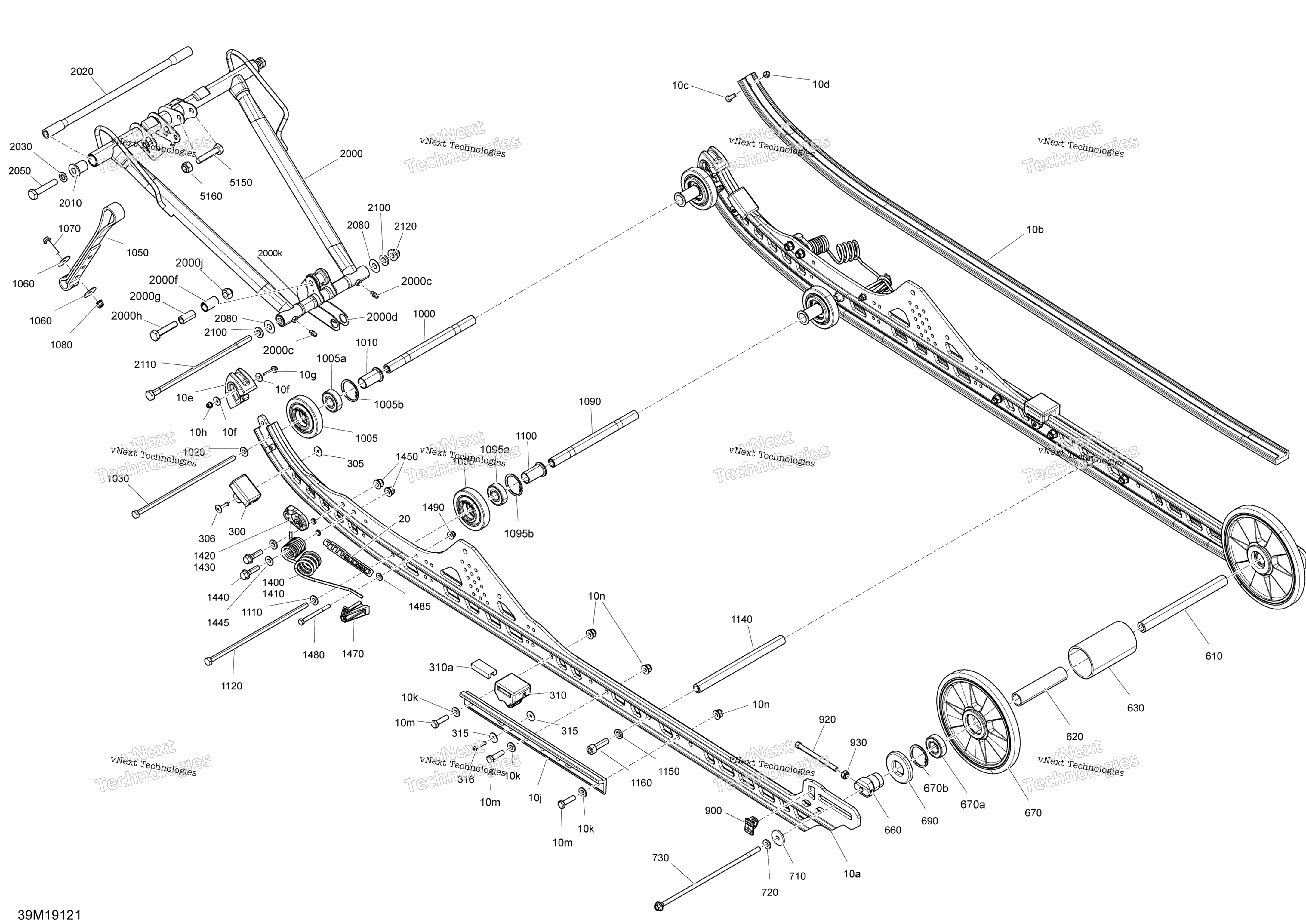 Задняя часть Suspension - Lower Section