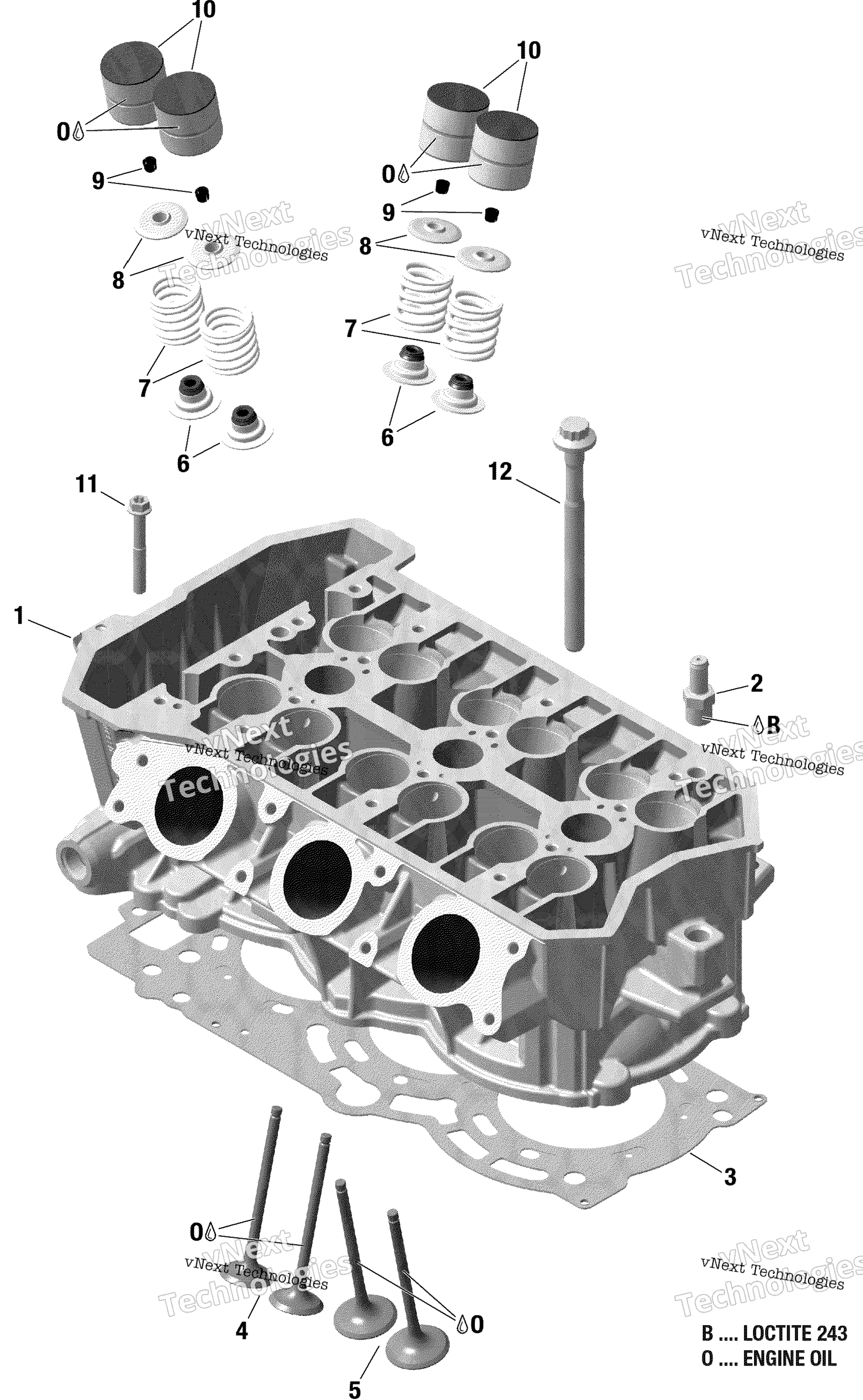 Rotax цилиндр головка