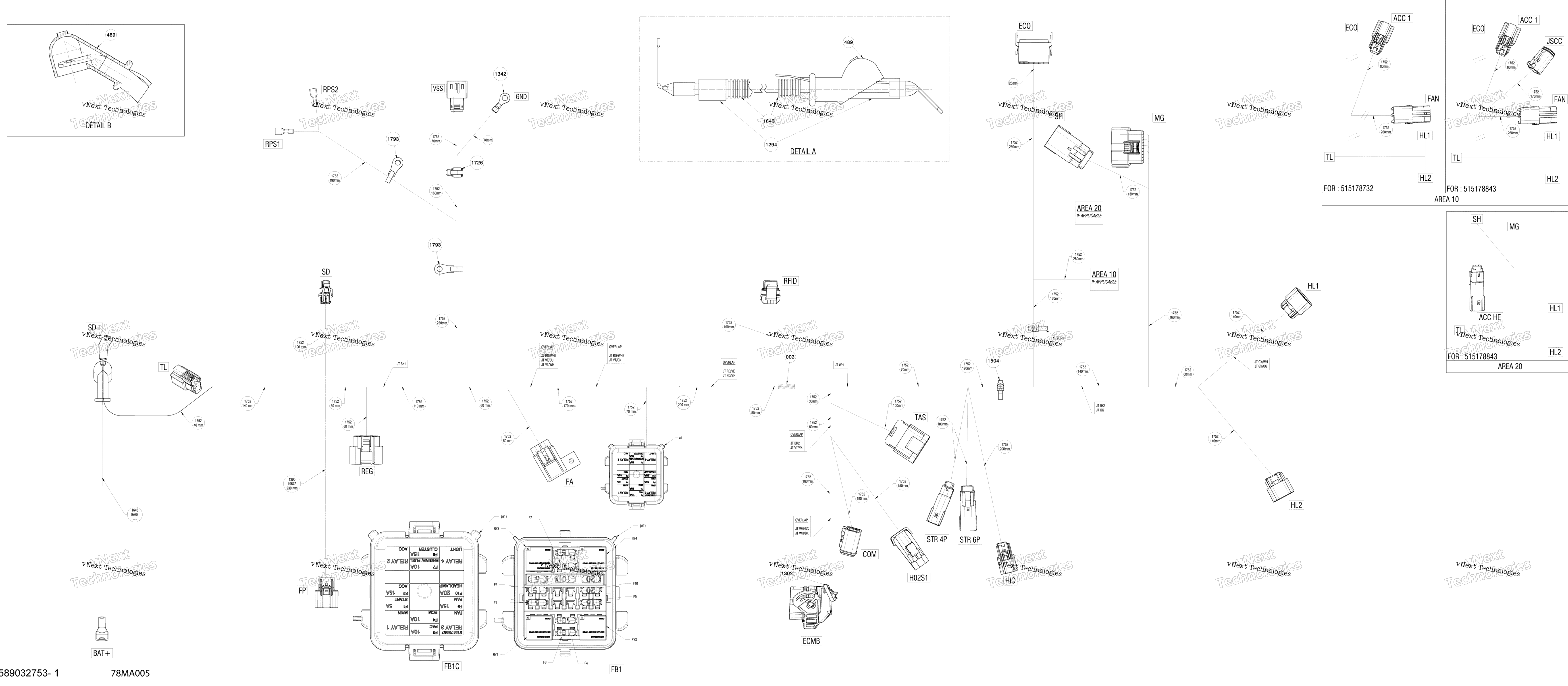 Электрооборудование - Main Harness - 515178732 - Part 1