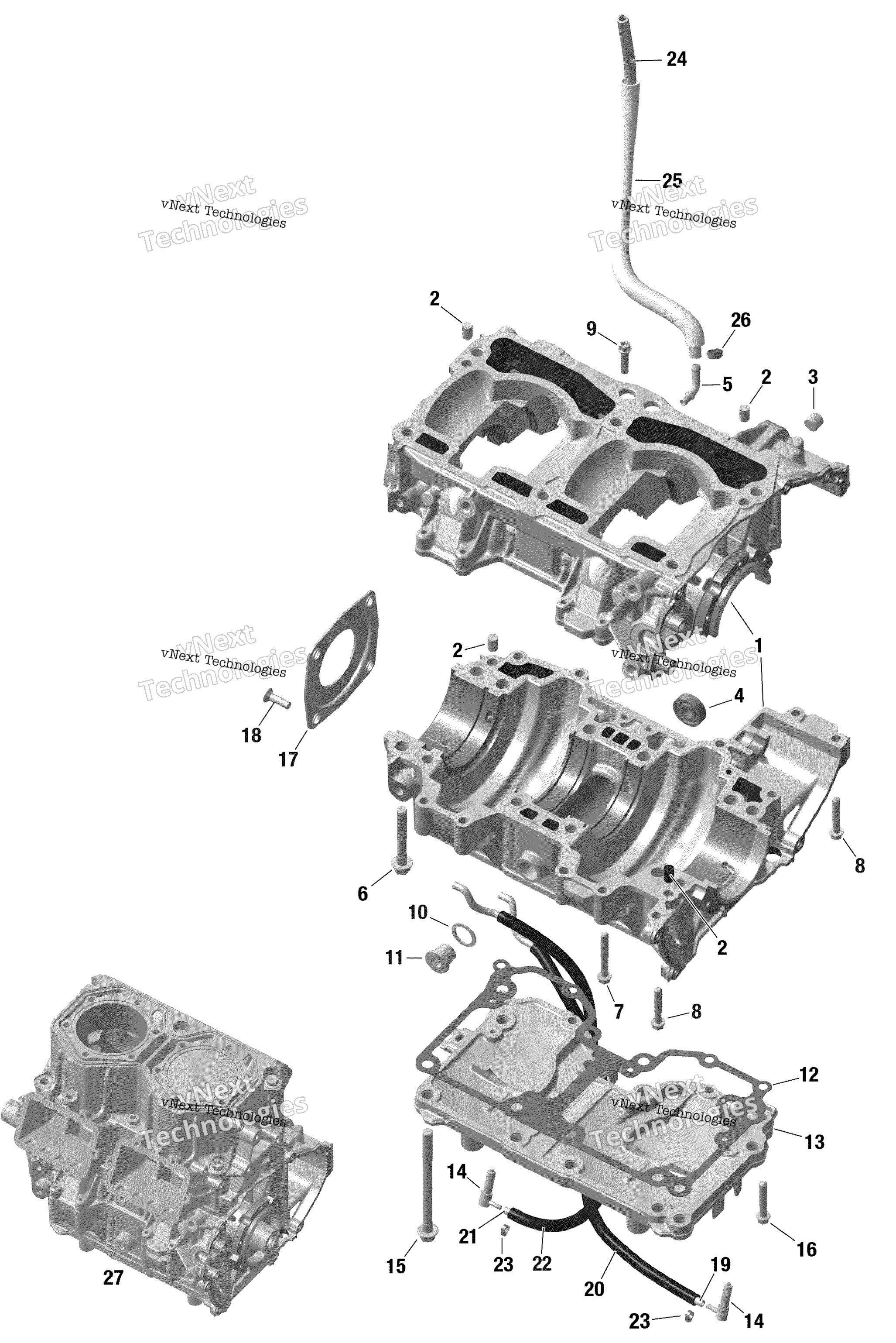 Rotax Crankcase Shot
