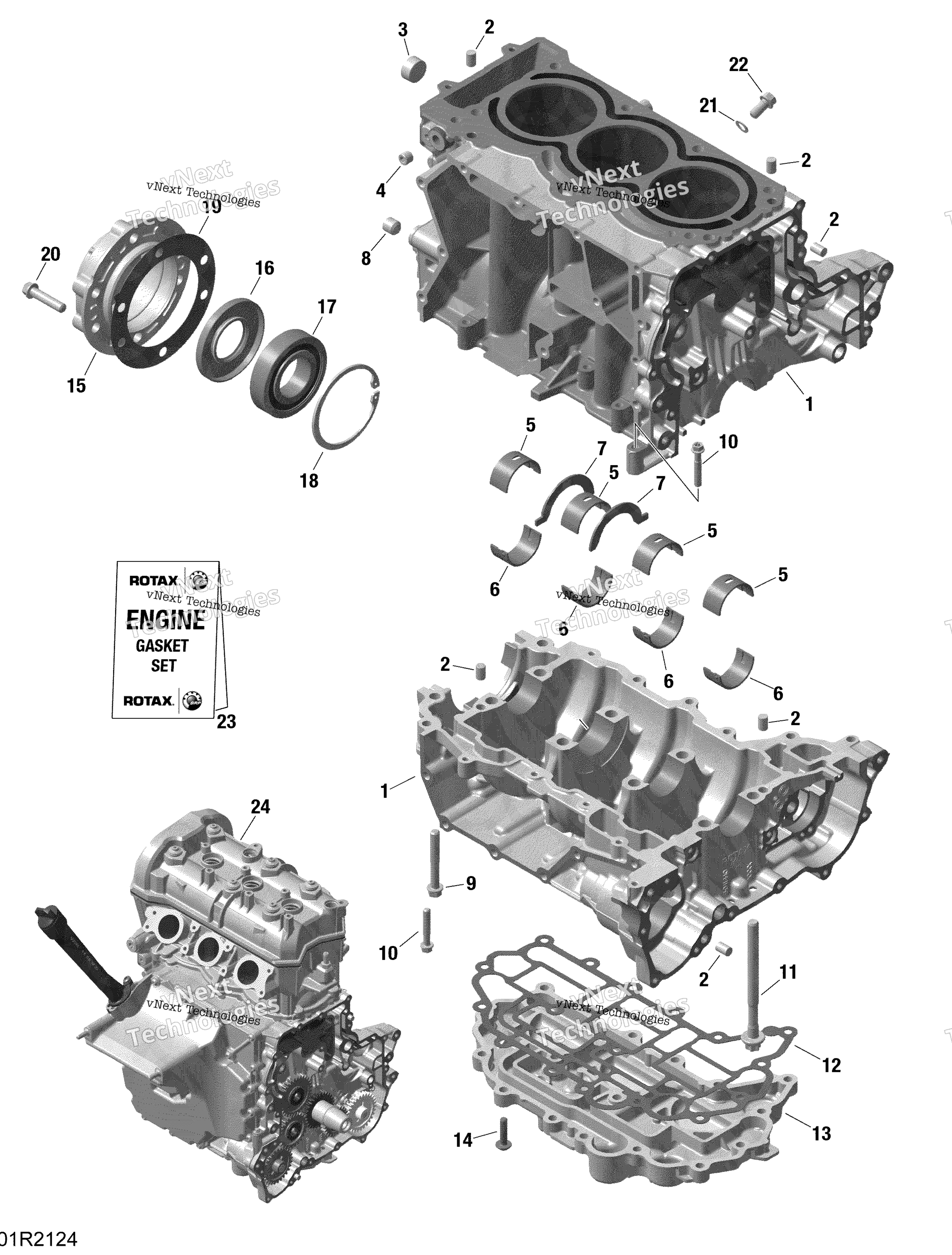 Rotax Crankcase