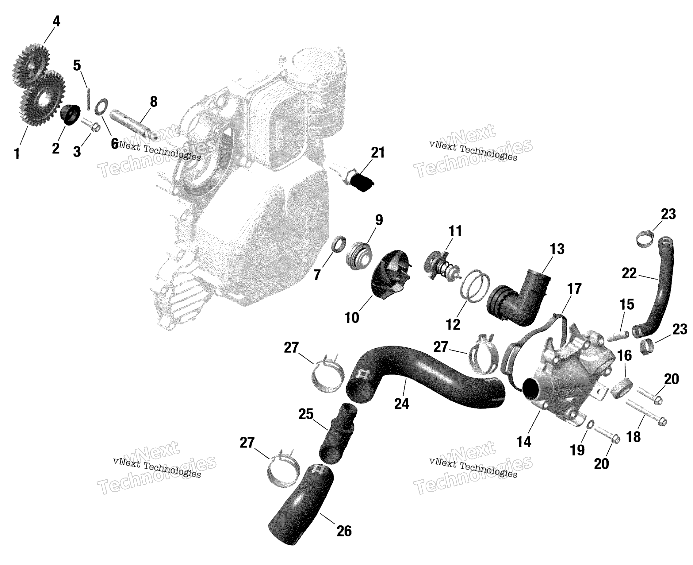 Rotax двигатель охлаждение