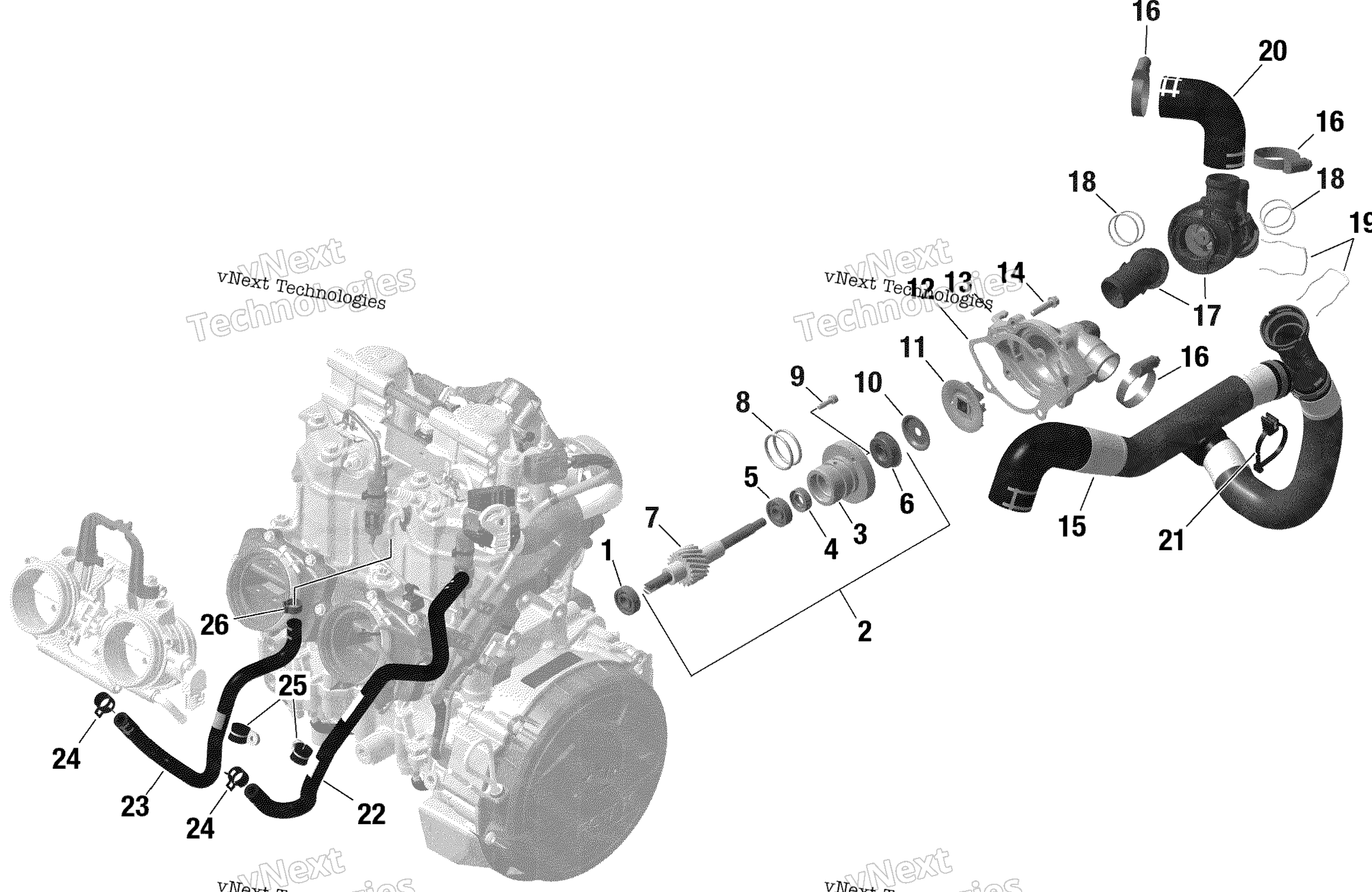 Rotax двигатель охлаждение Manual Start