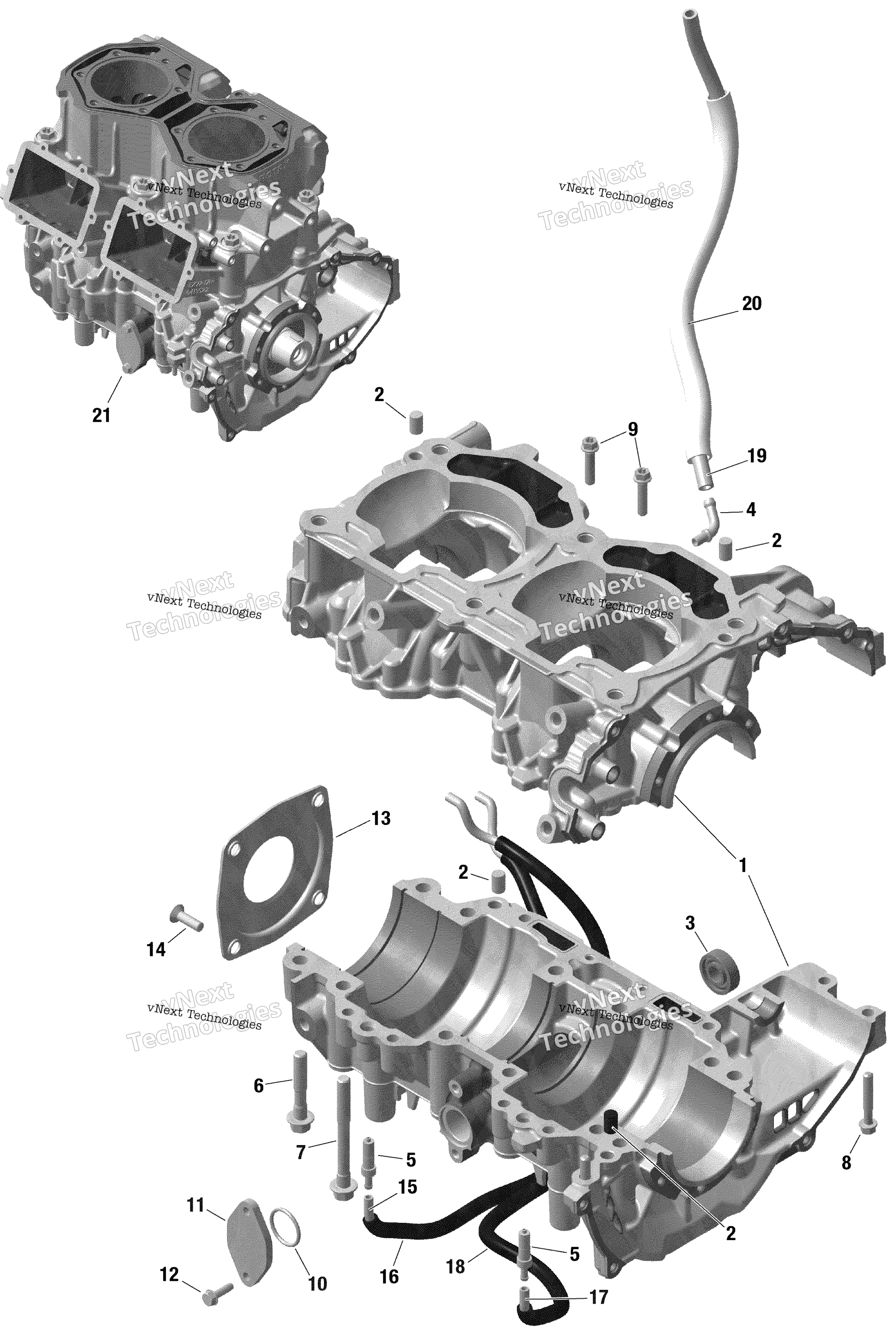 Rotax Crankcase