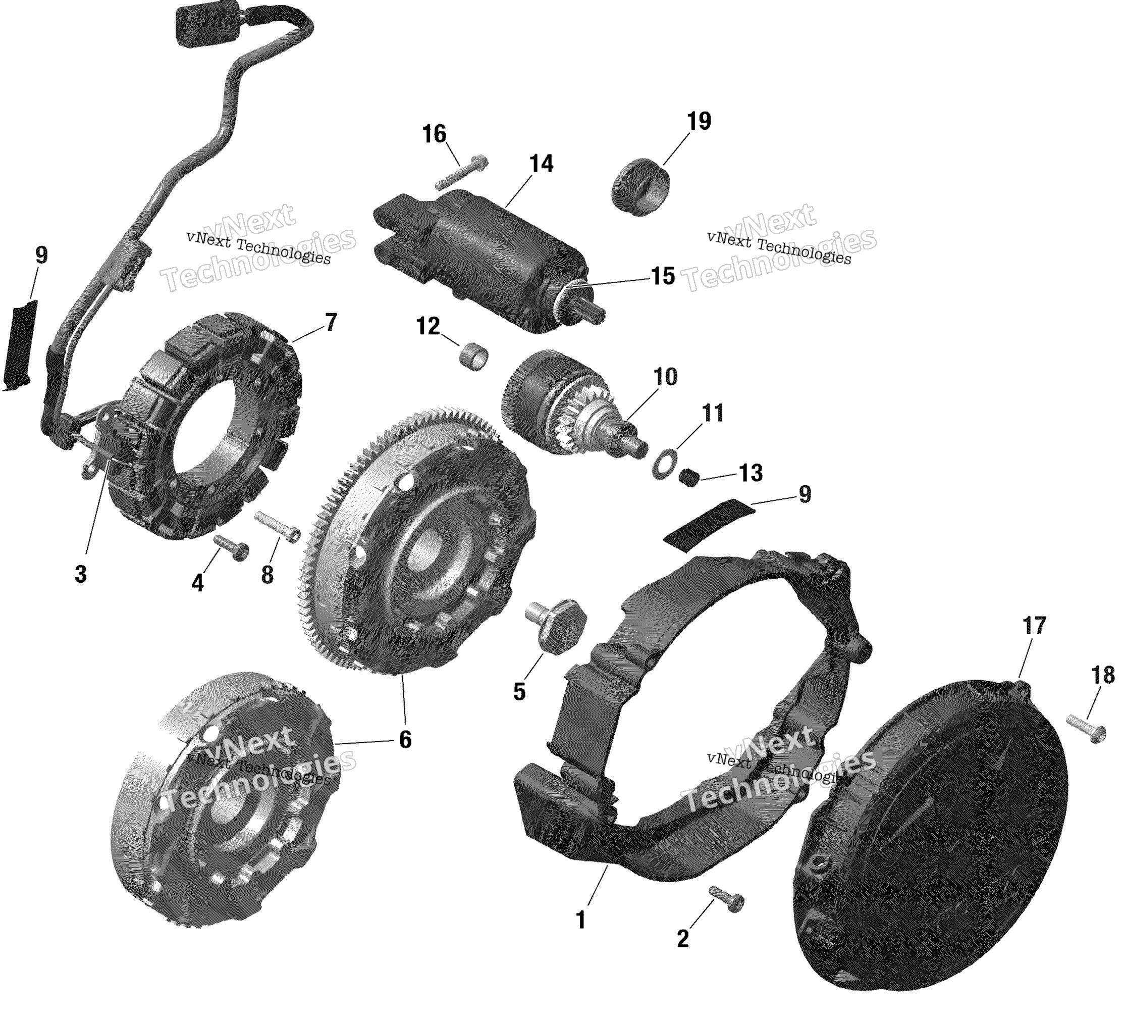 Rotax Magneto и Electric Starter
