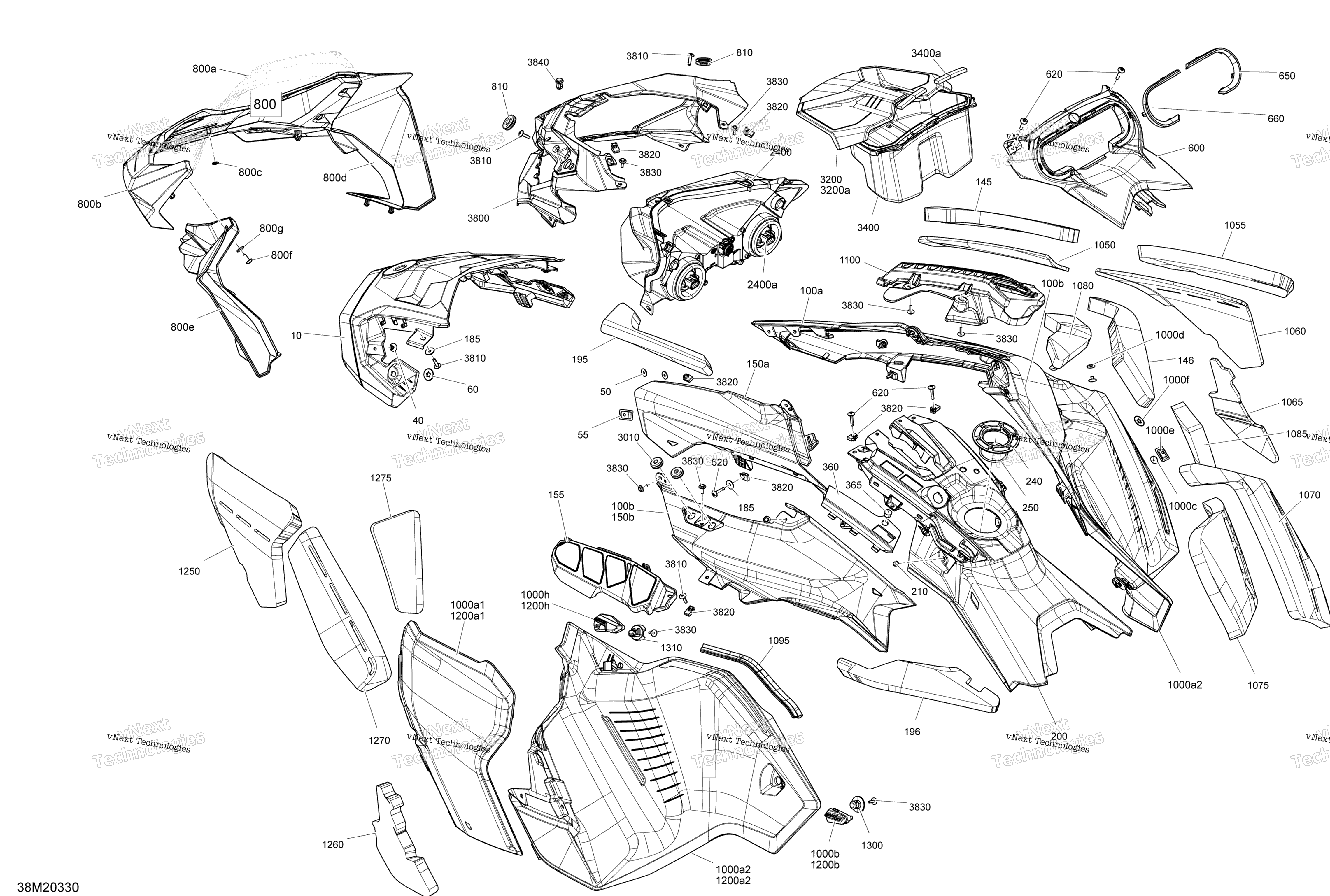 кузов Hood Section Can Am Red