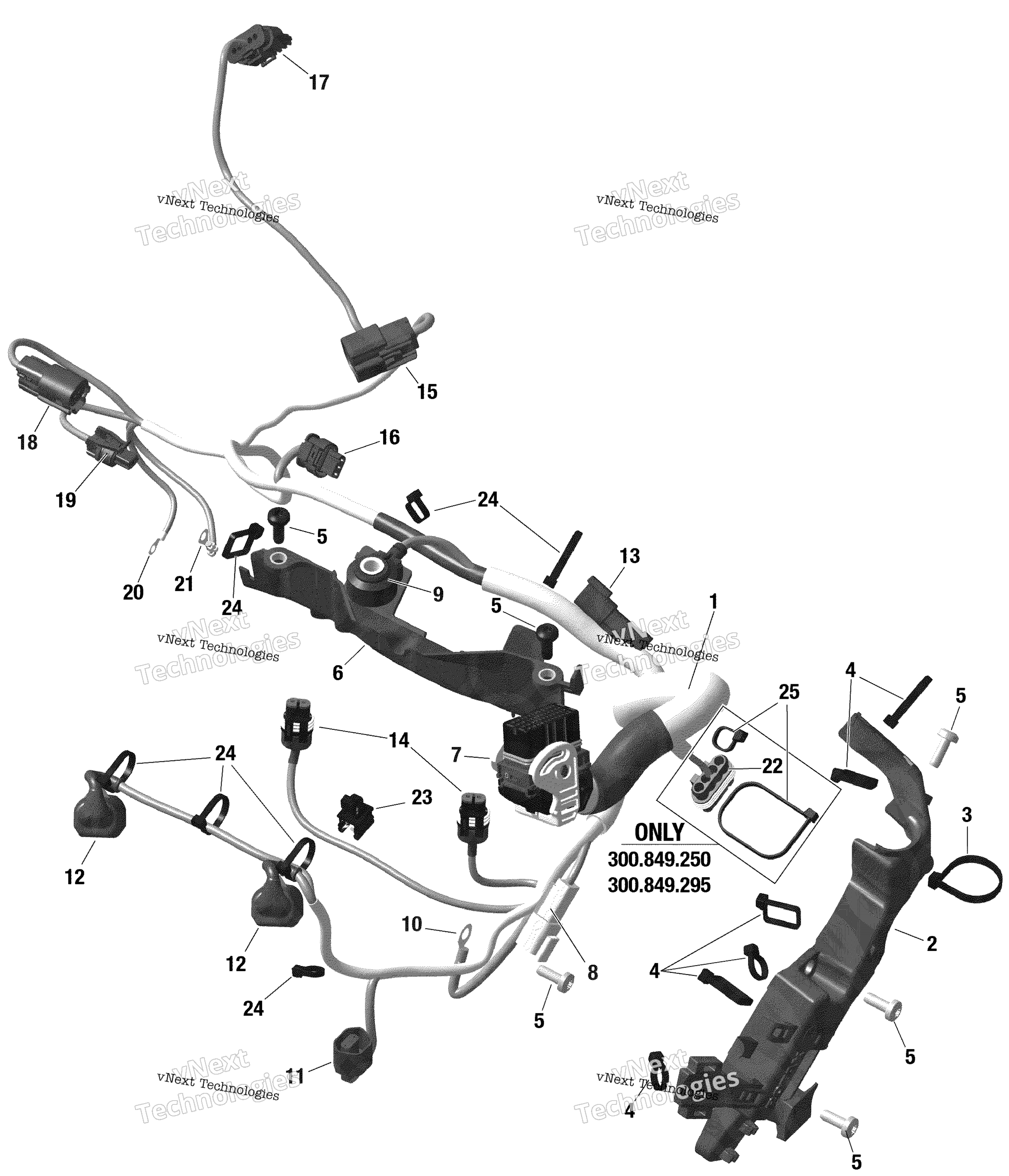 Электрооборудование - Engine Harness - 850 E-Tec