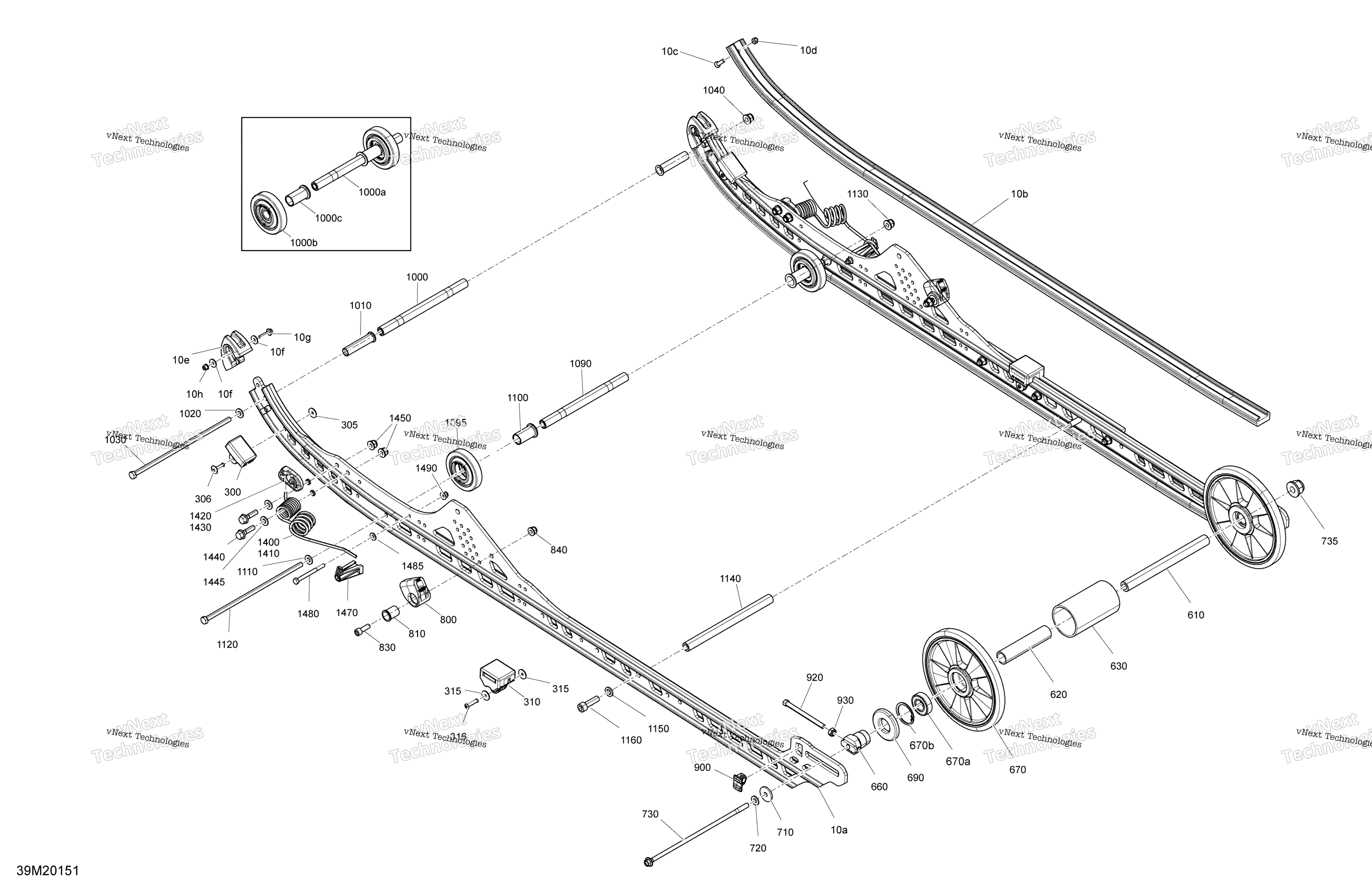 Подвеска, задняя - Lower Section - Model 154"