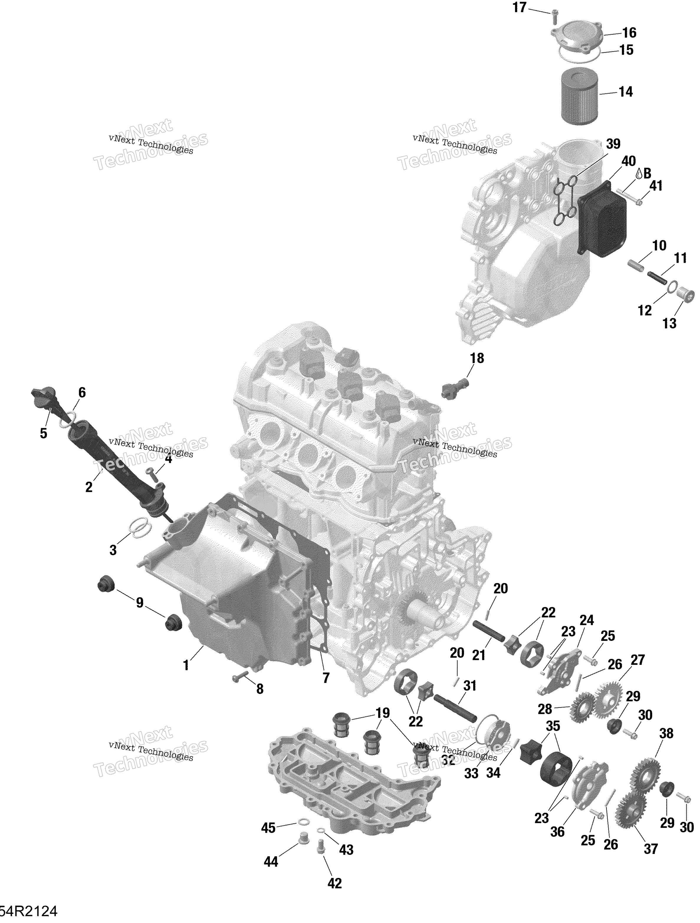 Rotax двигатель Lubrication