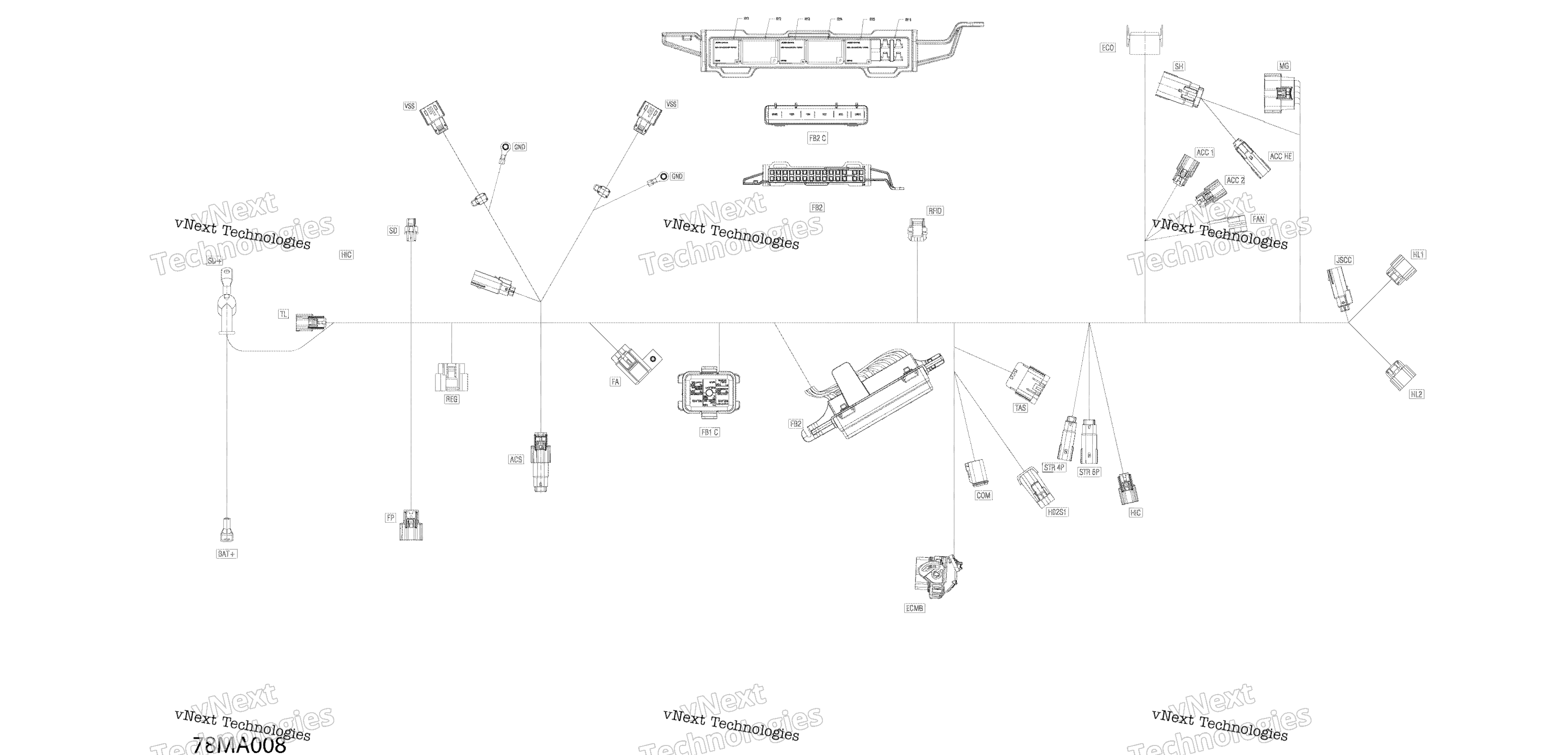 Электрооборудование - Main Harness - 515178936