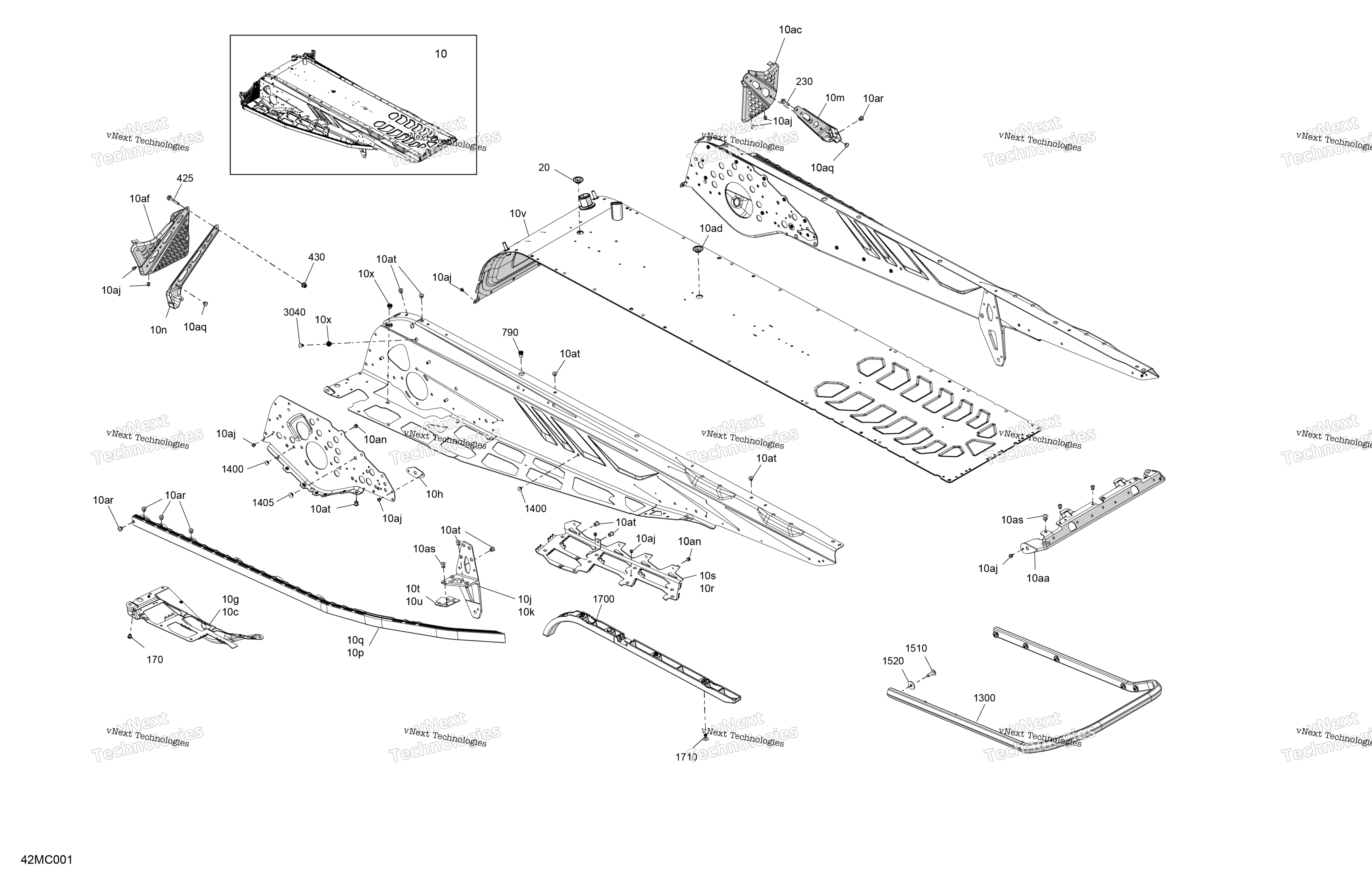 Рама - System - Rear Section